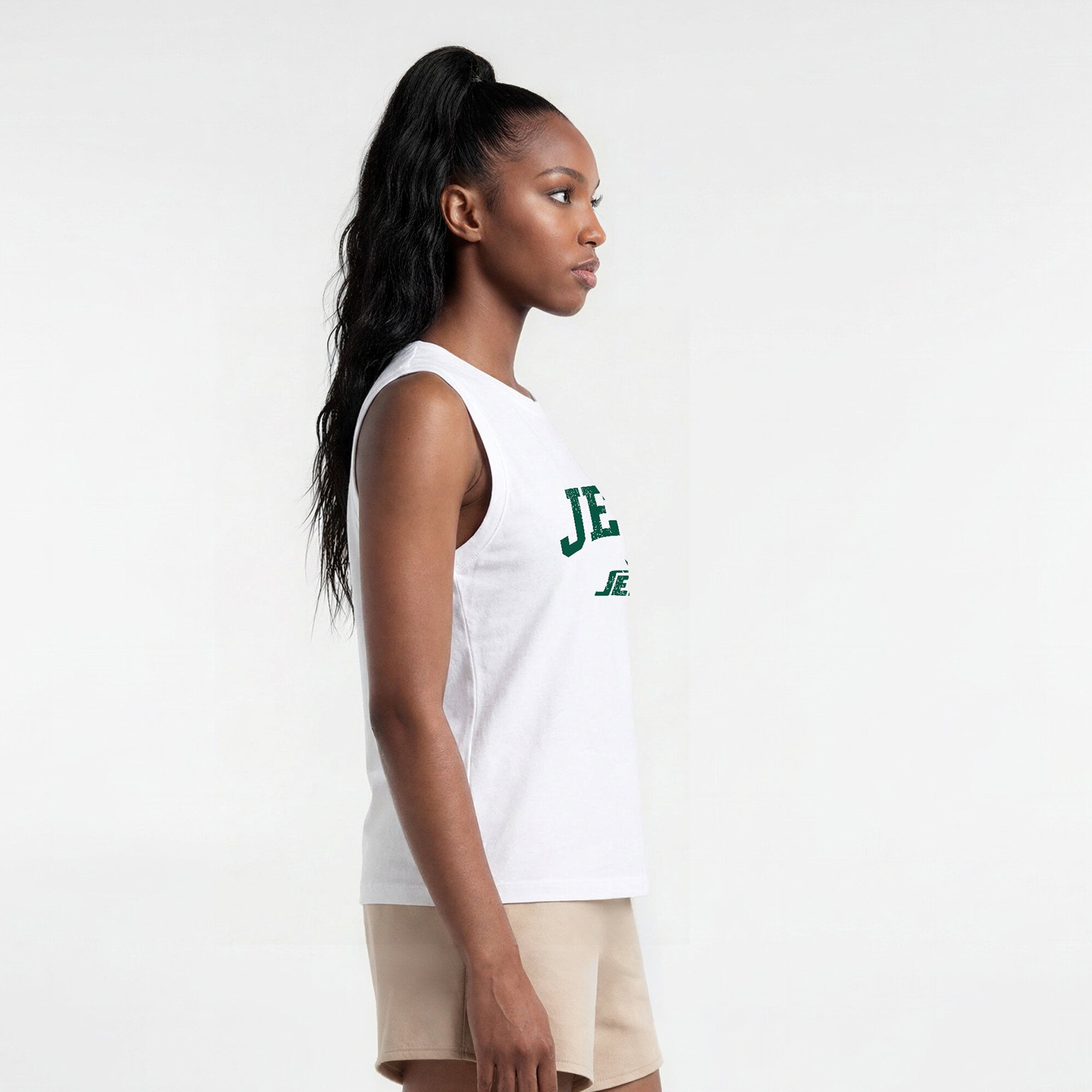 Débardeur blanc Champion pour femme, New York Jets.