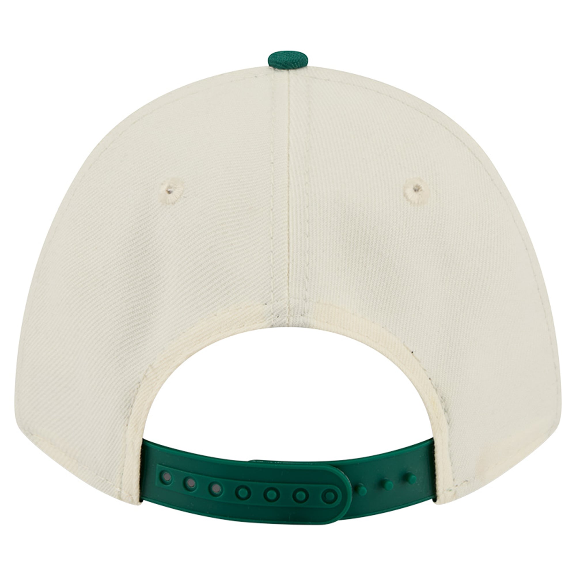 Women's New Era Cream/Green New York Jets Tonal A-Frame 9FORTY Adjustable Hat