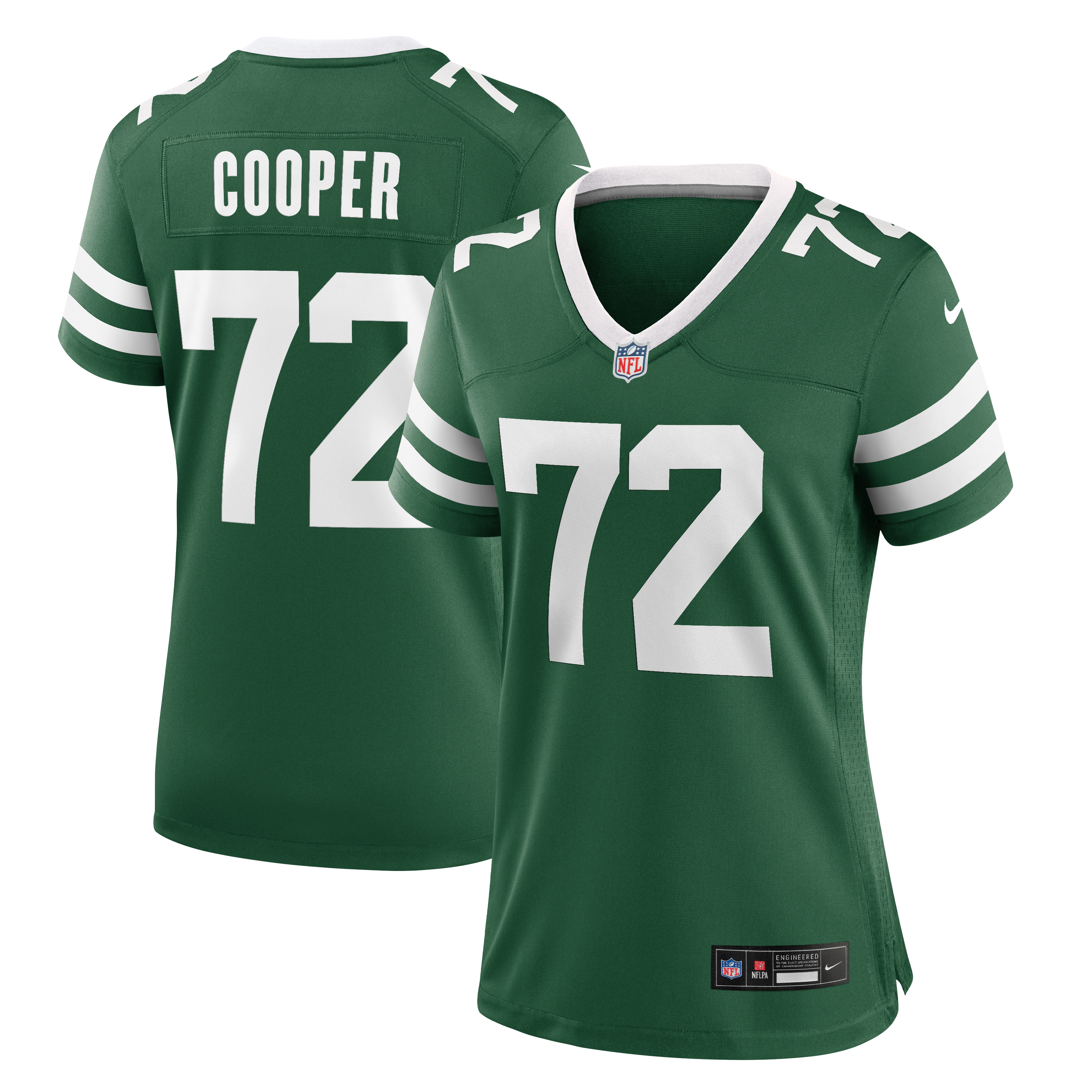 Maillot de match Nike Anez Cooper Legacy Green pour femme, New York Jets