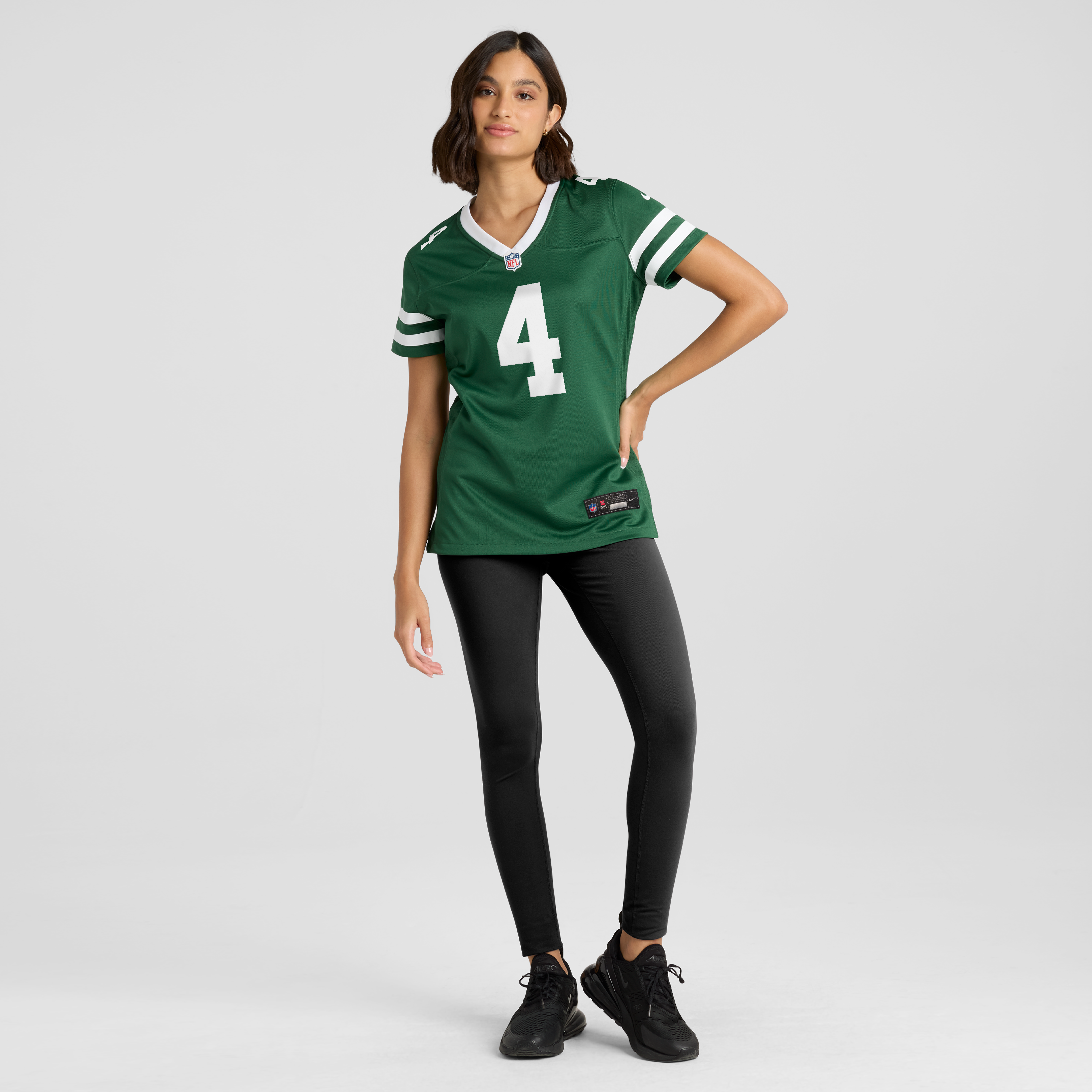 Maillot de match Nike Bailey Zappe Legacy Green pour femme, New York Jets