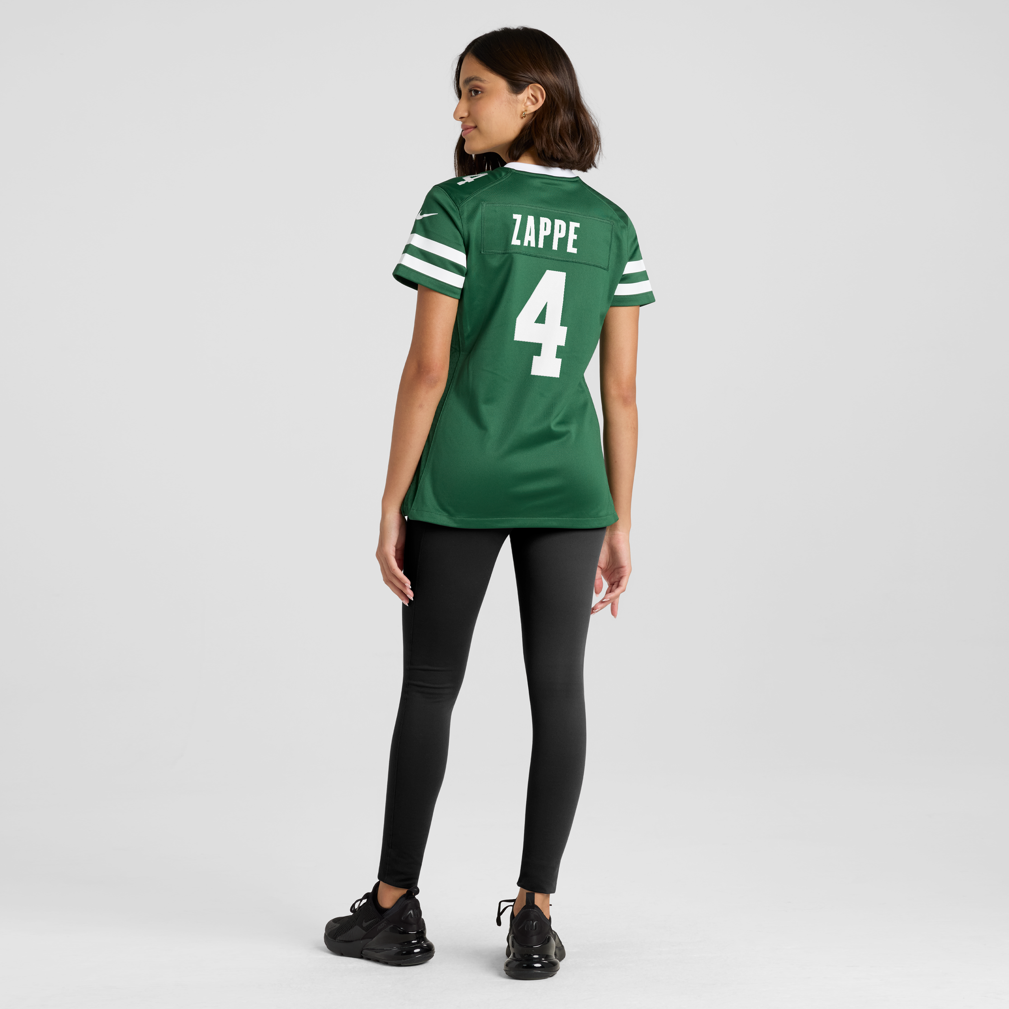 Maillot de match Nike Bailey Zappe Legacy Green pour femme, New York Jets