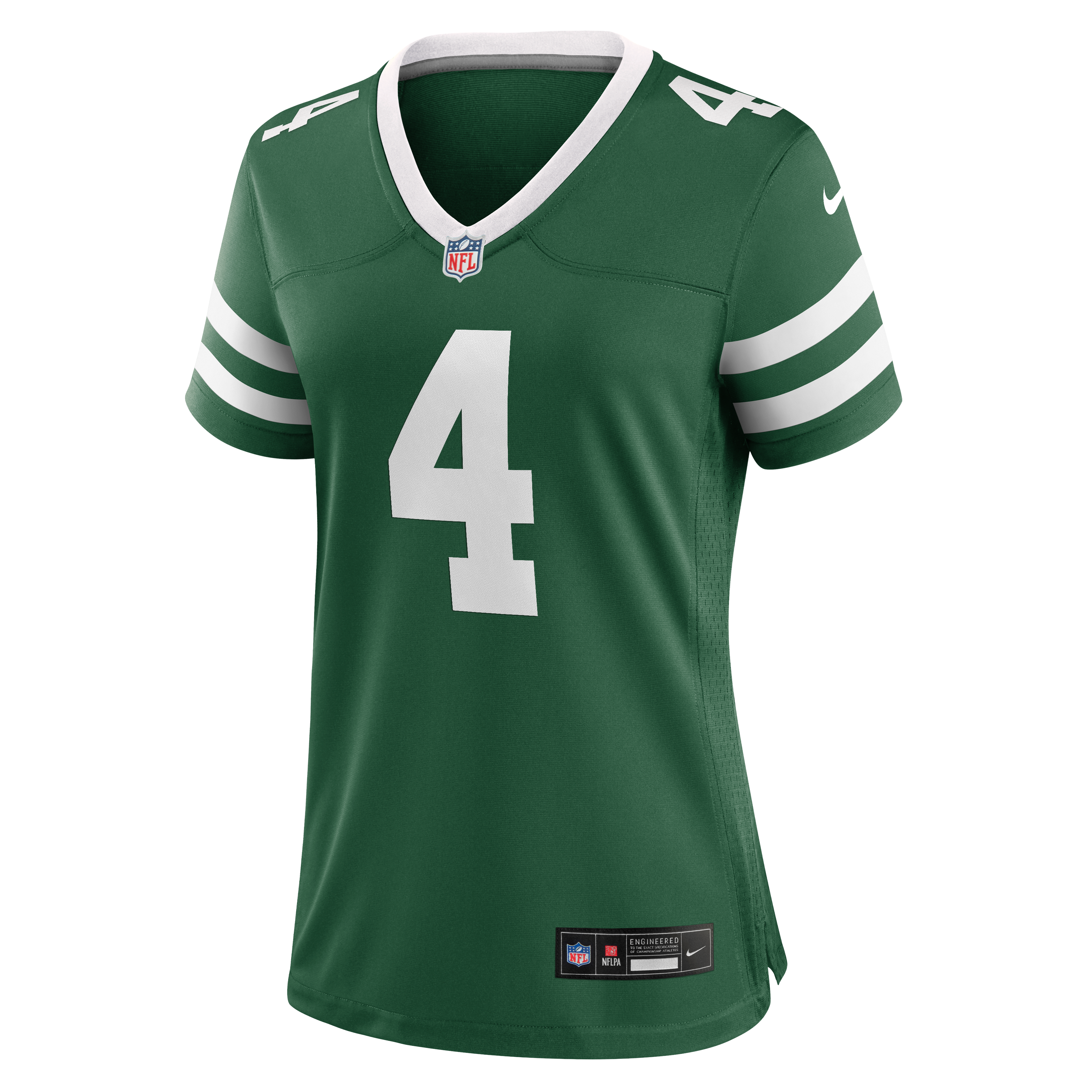 Maillot de match Nike Bailey Zappe Legacy Green pour femme, New York Jets
