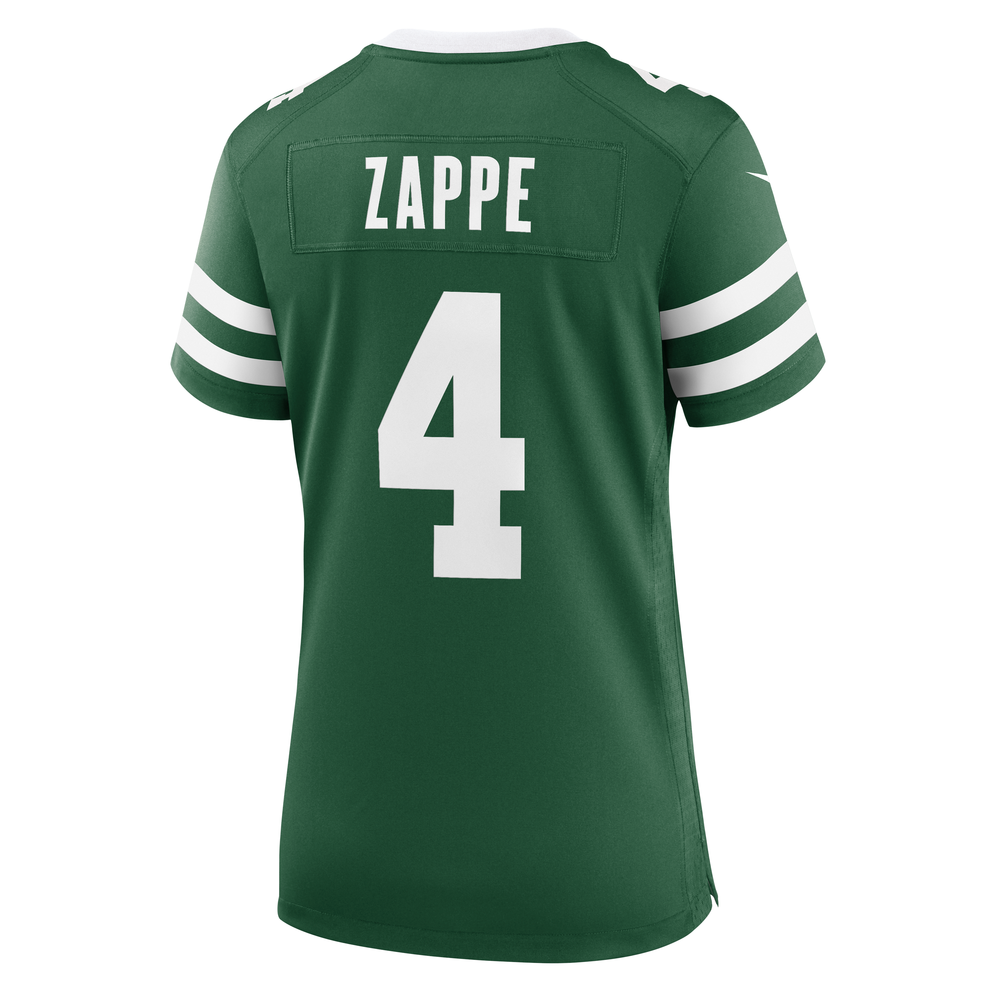 Maillot de match Nike Bailey Zappe Legacy Green pour femme, New York Jets