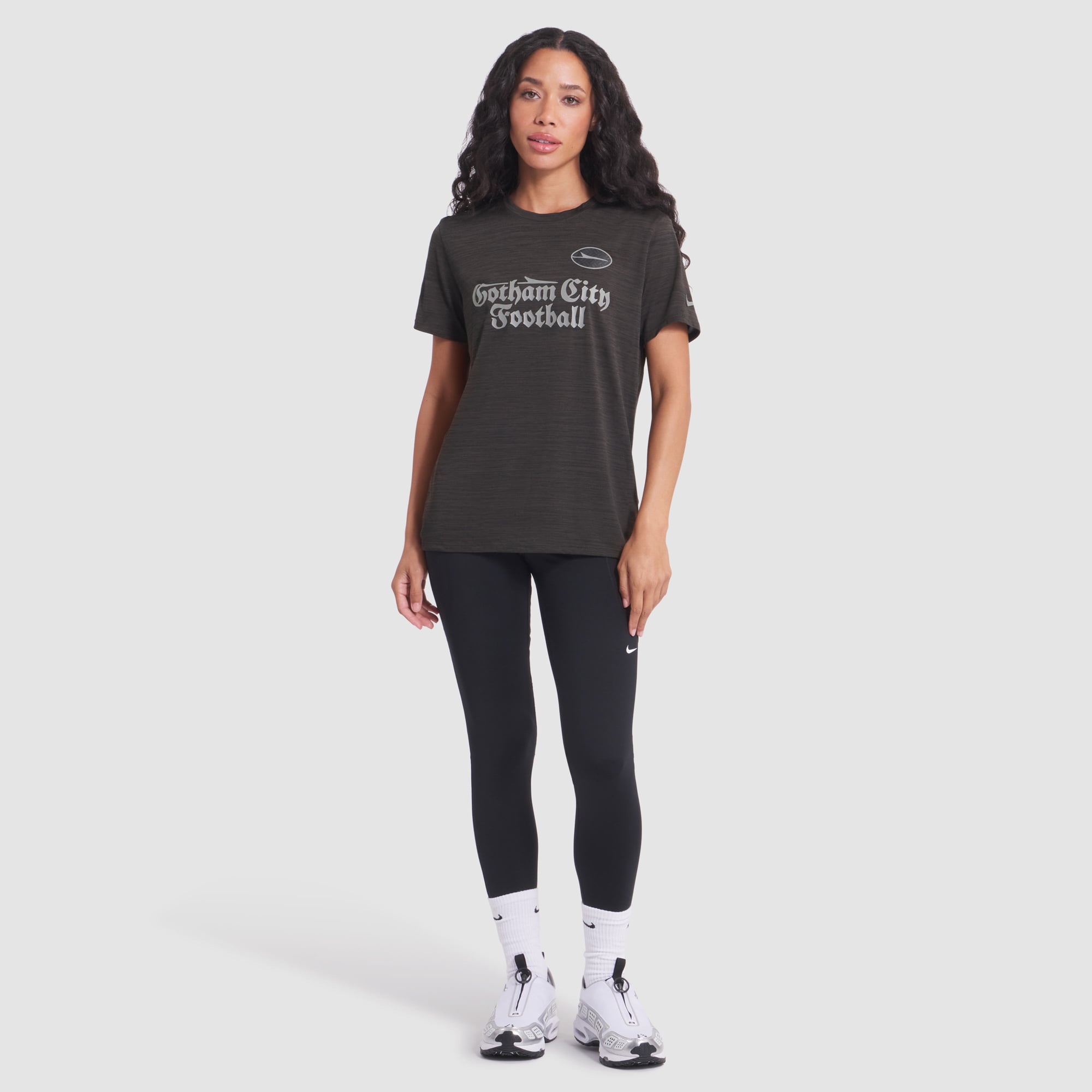 Women's Nike Black New York Jets Rivalries Collection Sideline Velocity Dri-FIT T-Shirt