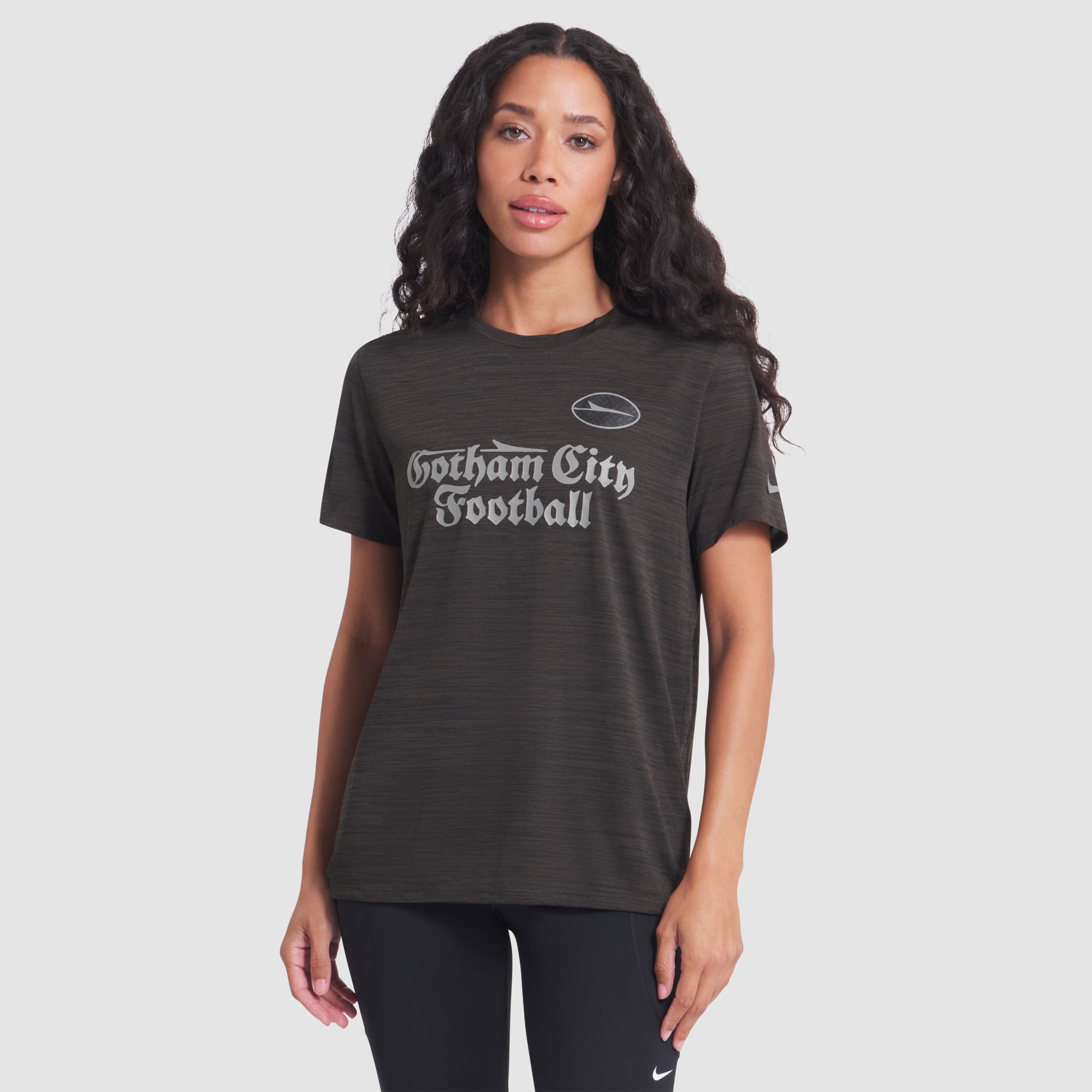 Women's Nike Black New York Jets Rivalries Collection Sideline Velocity Dri-FIT T-Shirt