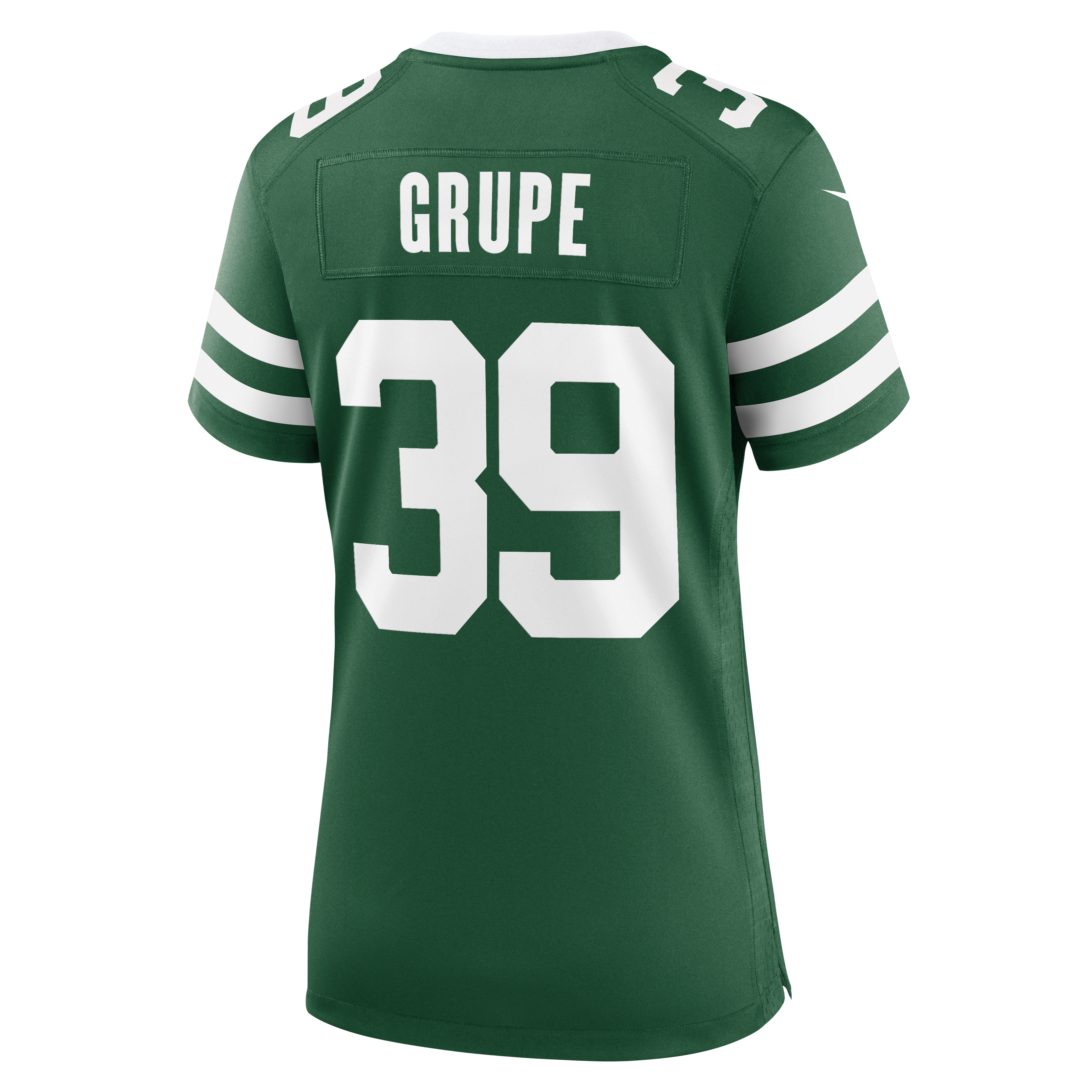 Maillot de match Nike Blake Grupe Legacy Green pour femme, New York Jets