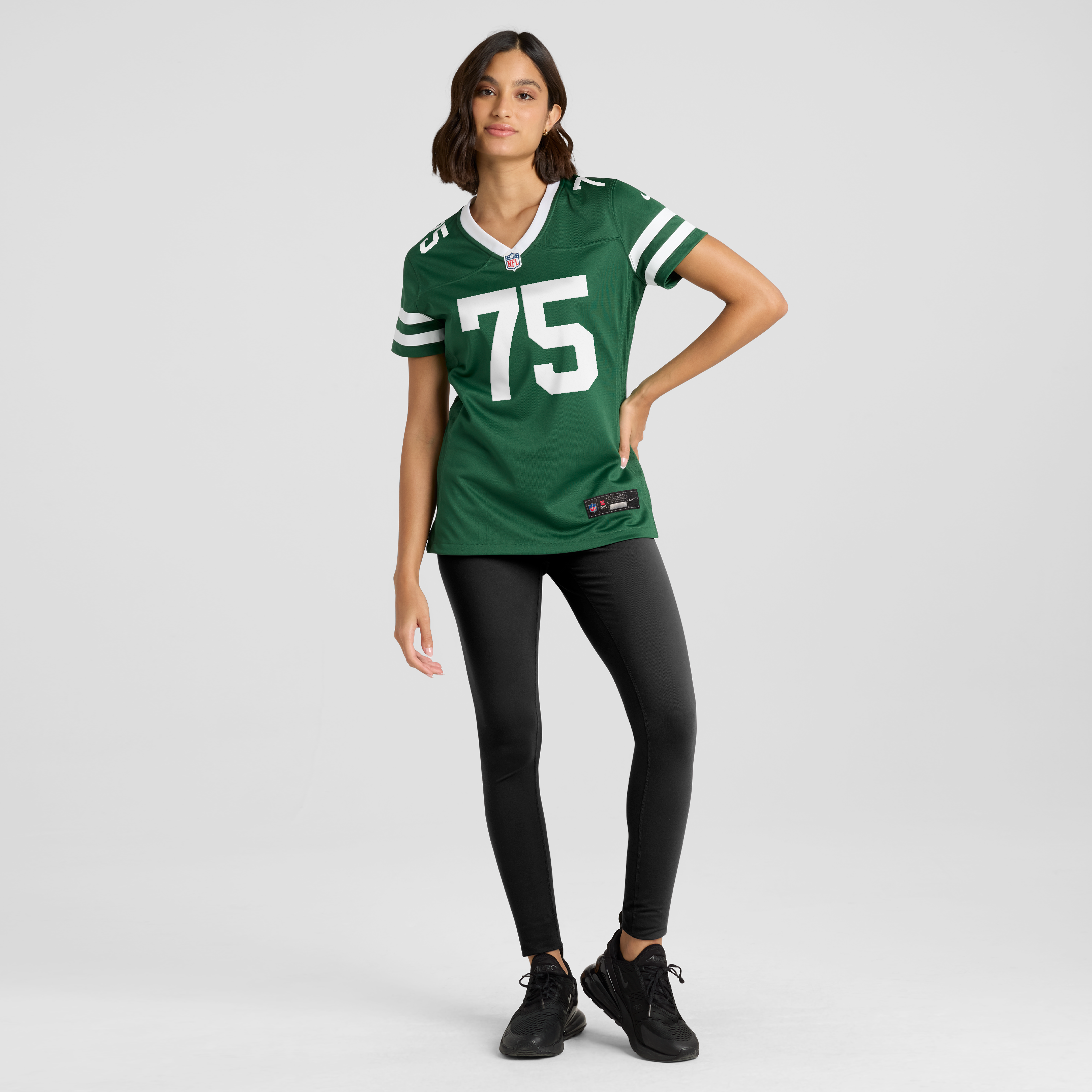 Maillot de match Nike Brant Banks Legacy vert pour femme, New York Jets