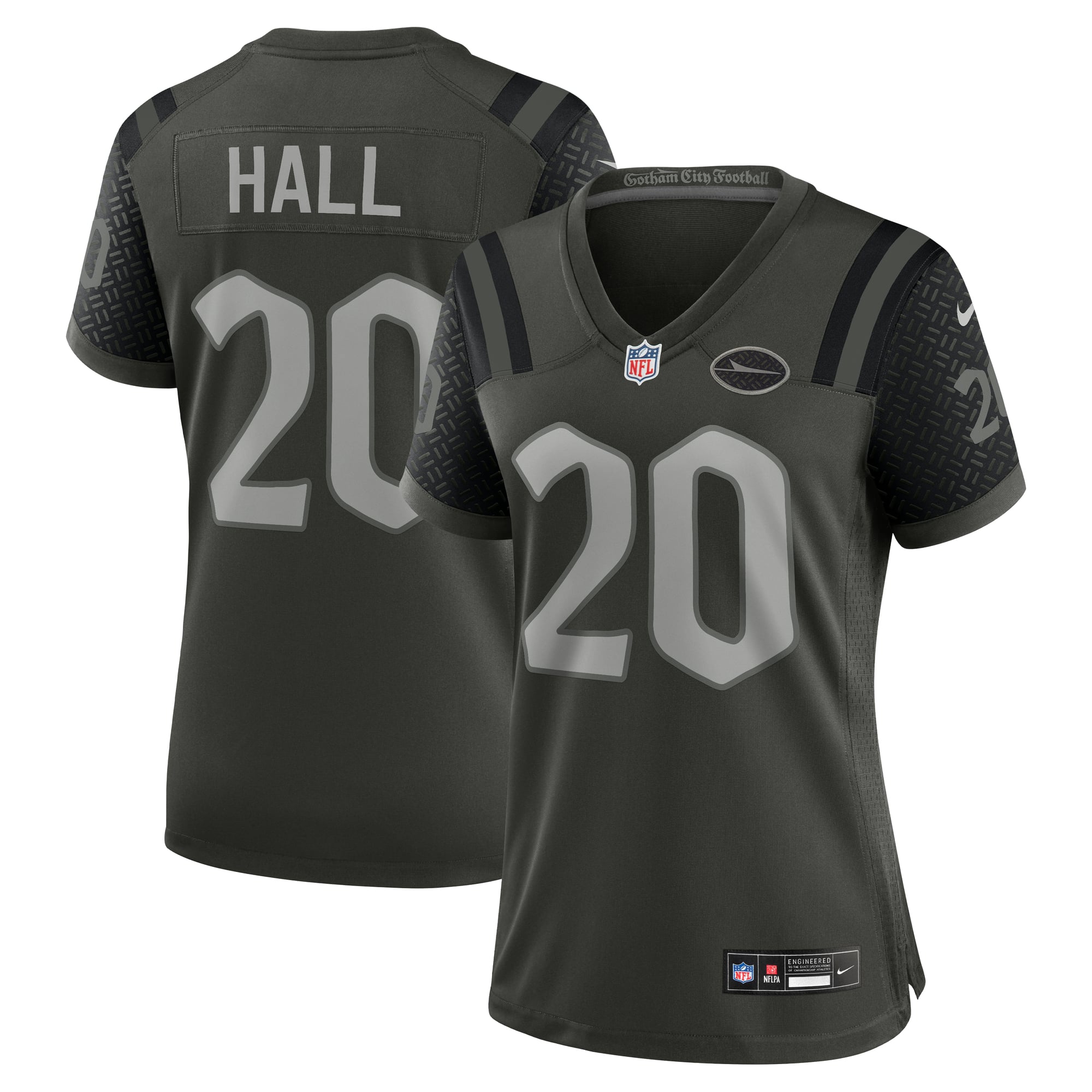 Maillot de match Nike Breece Hall vert New York Jets Rivalries Collection pour femmes