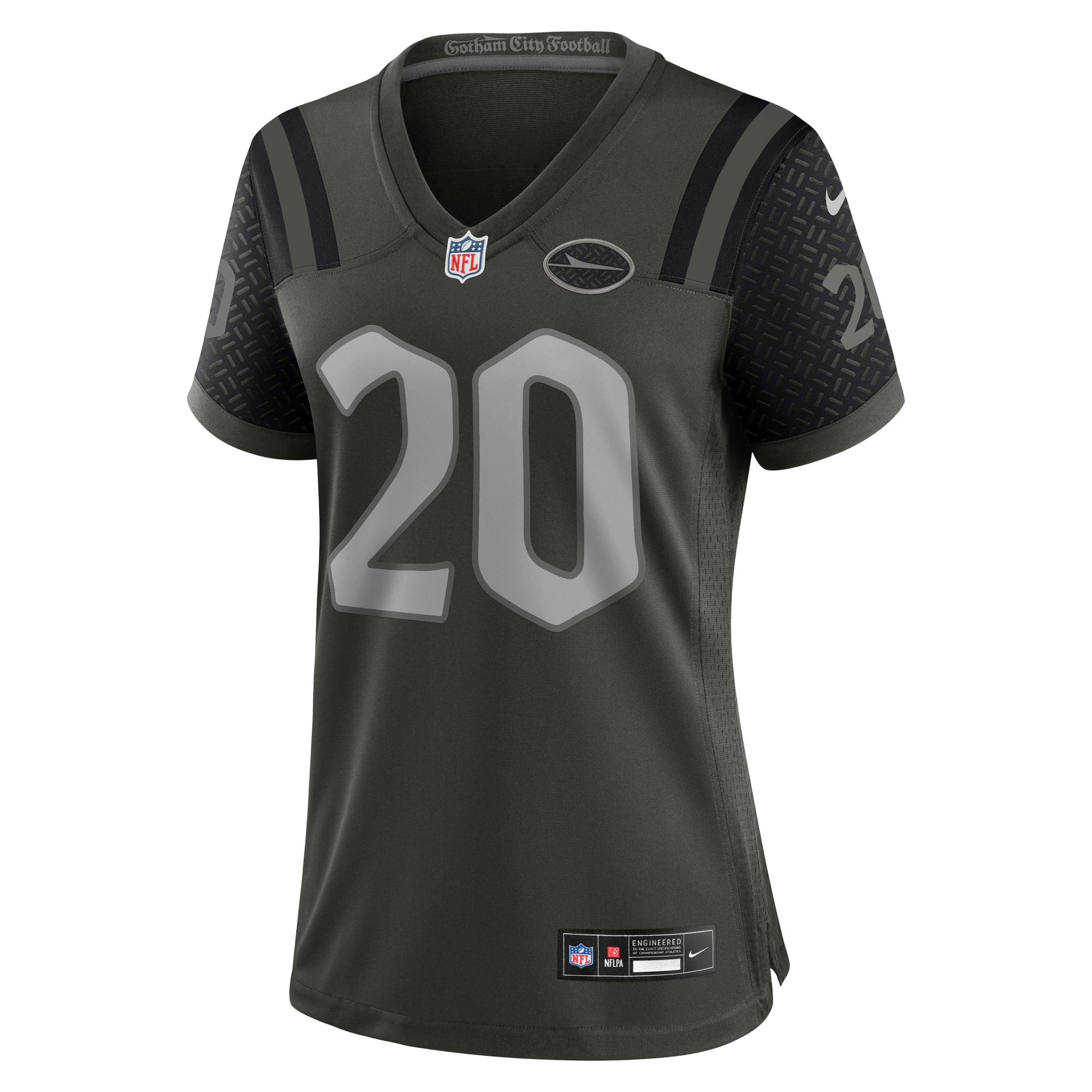 Maillot de match Nike Breece Hall vert New York Jets Rivalries Collection pour femmes