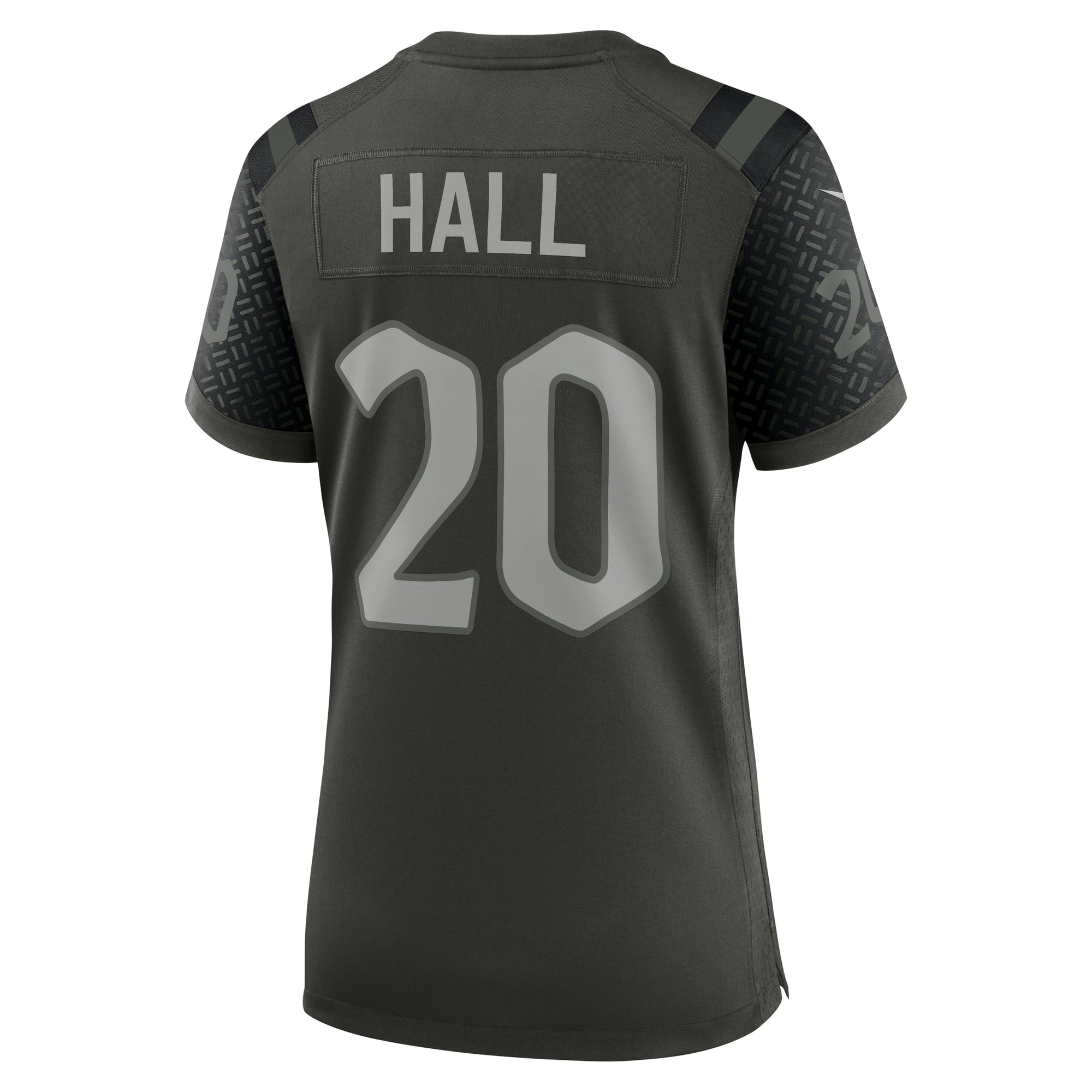 Maillot de match Nike Breece Hall vert New York Jets Rivalries Collection pour femmes