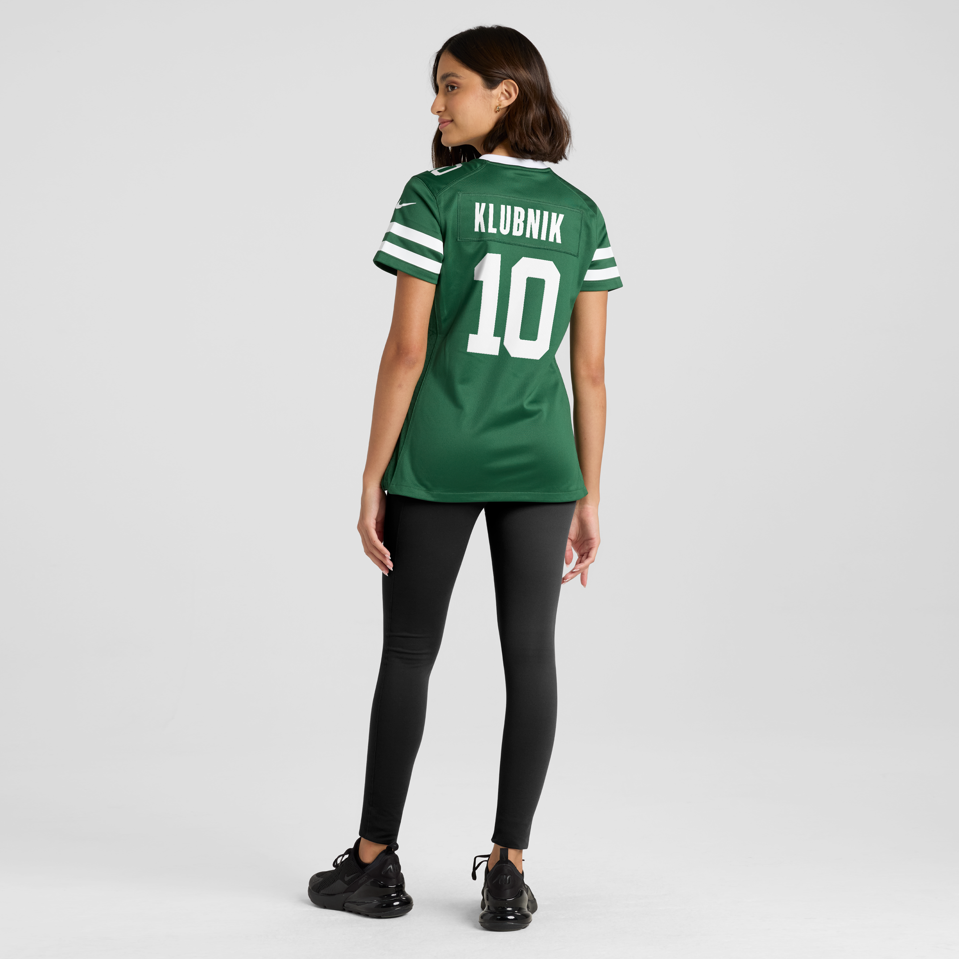 Maillot de match Nike Cade Klubnik Legacy Green pour femme, New York Jets