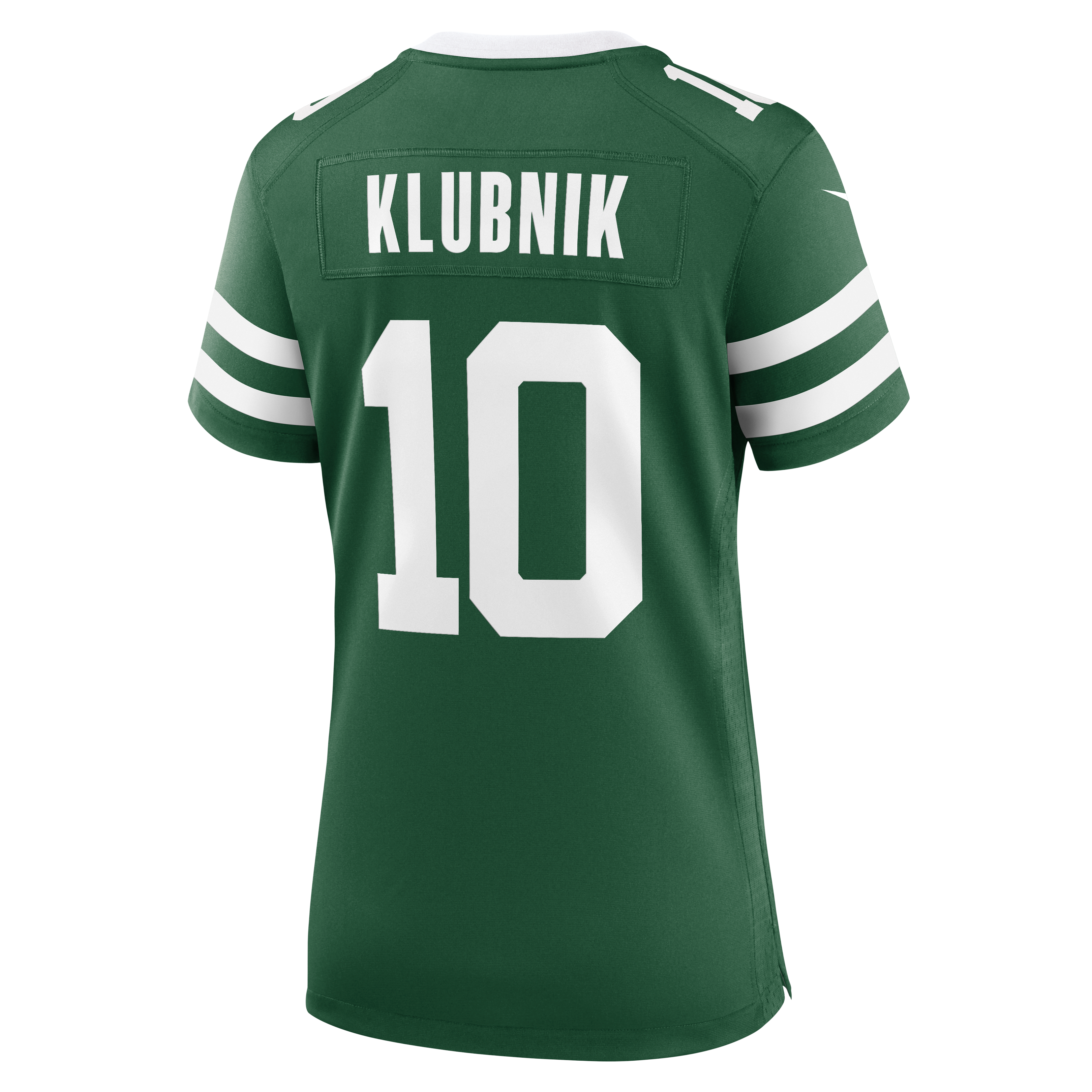 Maillot de match Nike Cade Klubnik Legacy Green pour femme, New York Jets