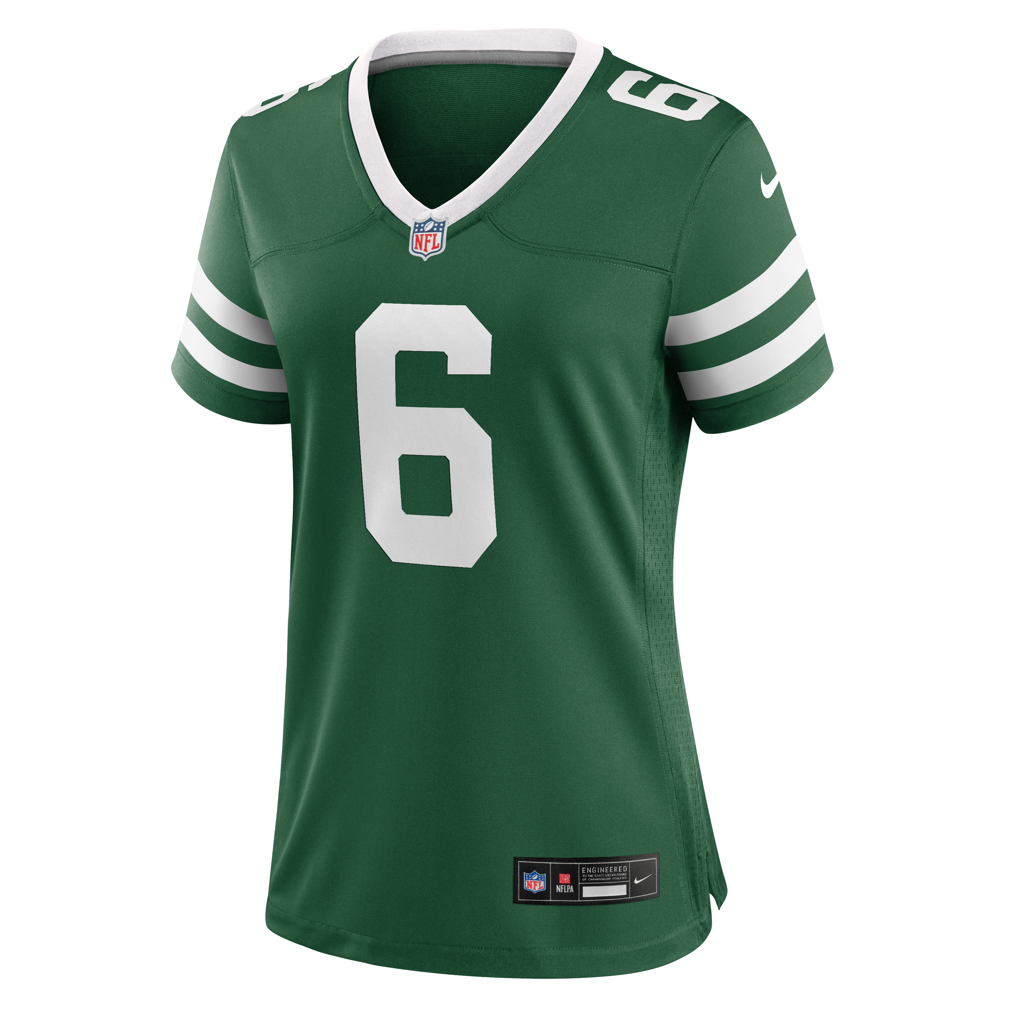 Maillot de match Nike Dane Belton Legacy Green pour femme, New York Jets