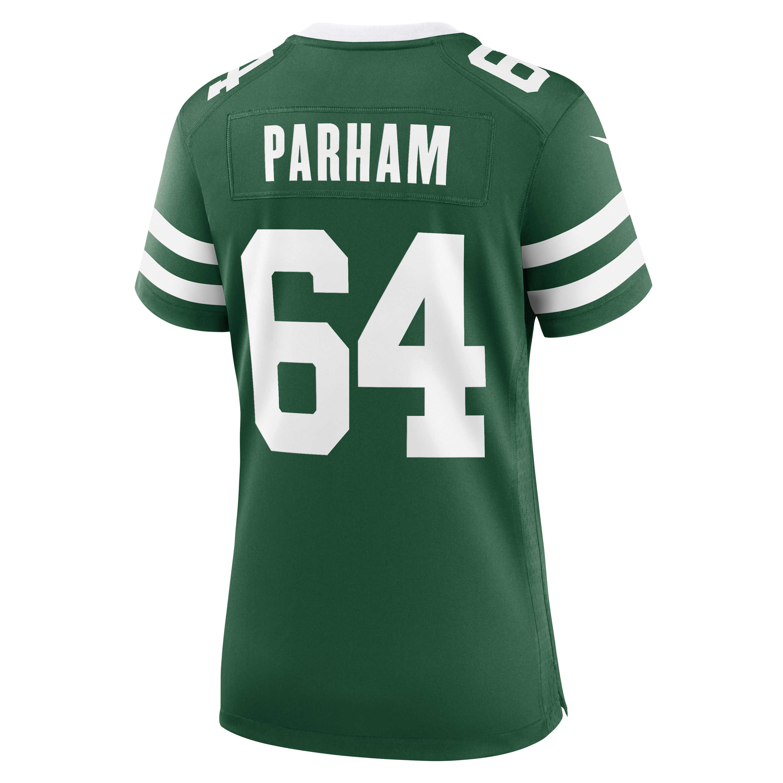 Maillot de match Nike Dylan Parham Legacy Green pour femme, New York Jets