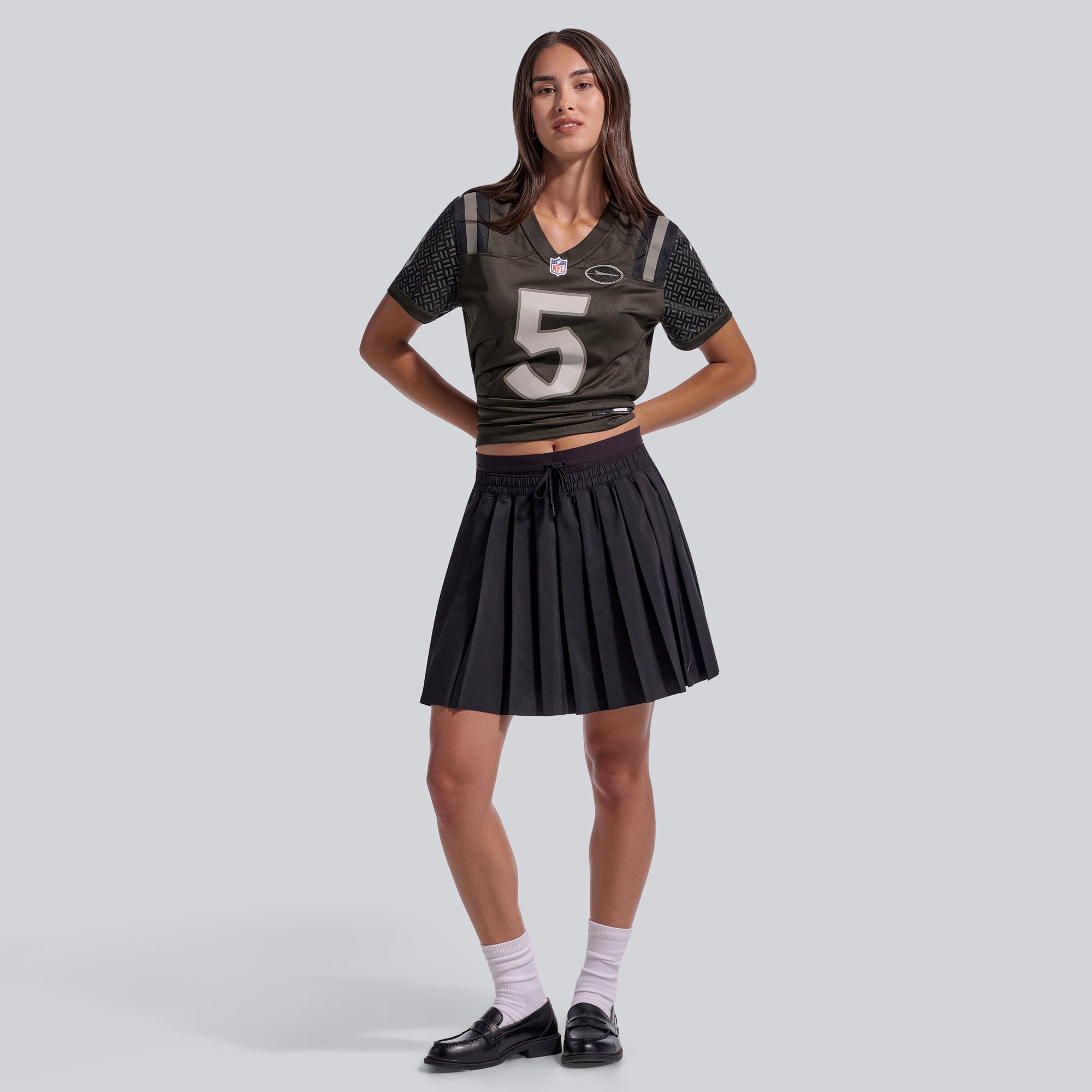 Women's Nike Garrett Wilson Green New York Jets Rivalries Collection Game Jersey