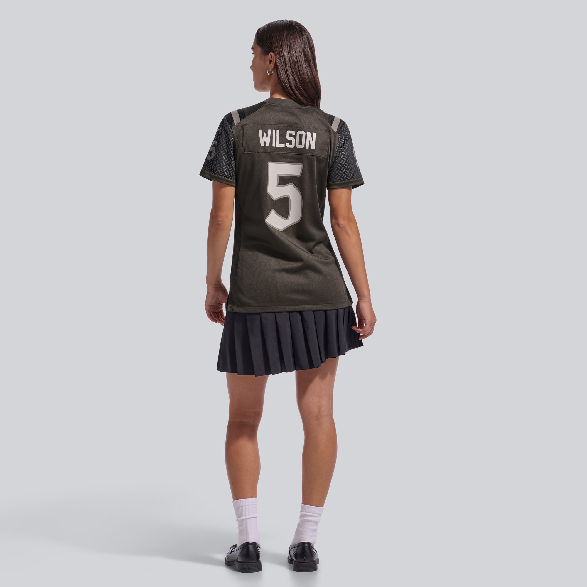 Women's Nike Garrett Wilson Green New York Jets Rivalries Collection Game Jersey