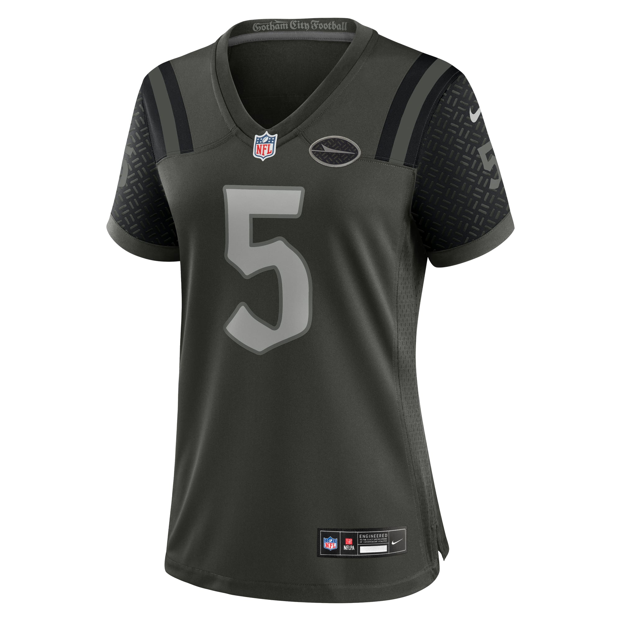 Women's Nike Garrett Wilson Green New York Jets Rivalries Collection Game Jersey