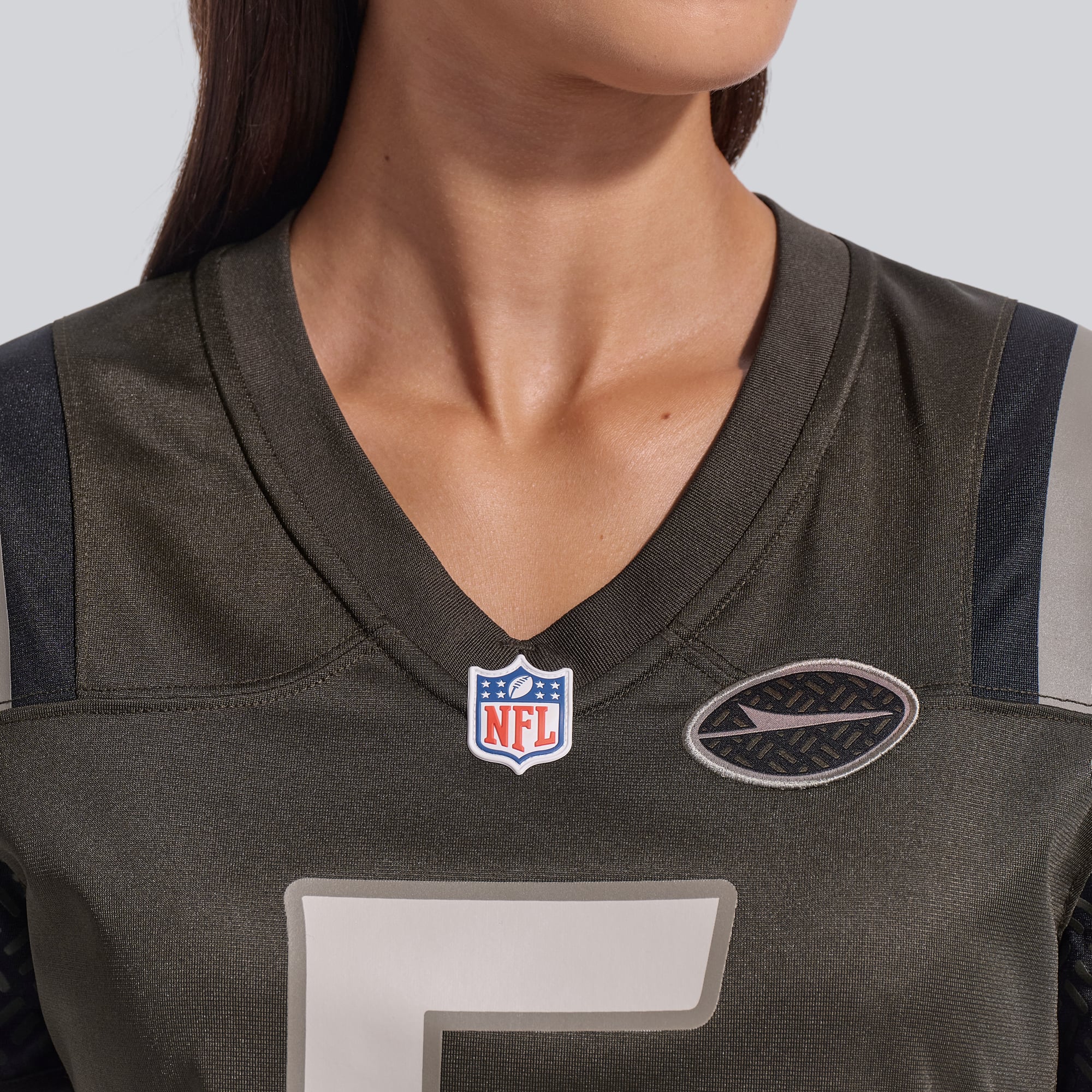 Women's Nike Garrett Wilson Green New York Jets Rivalries Collection Game Jersey
