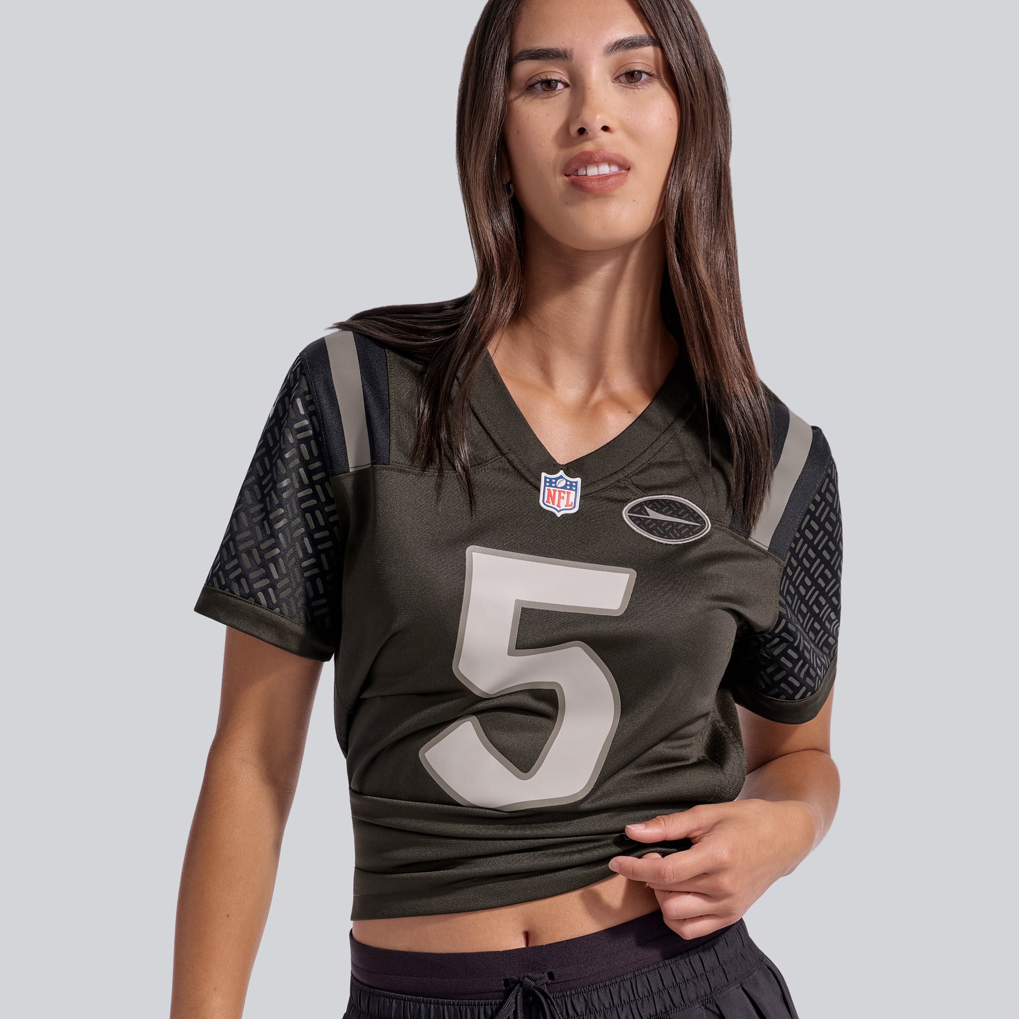 Women's Nike Garrett Wilson Green New York Jets Rivalries Collection Game Jersey
