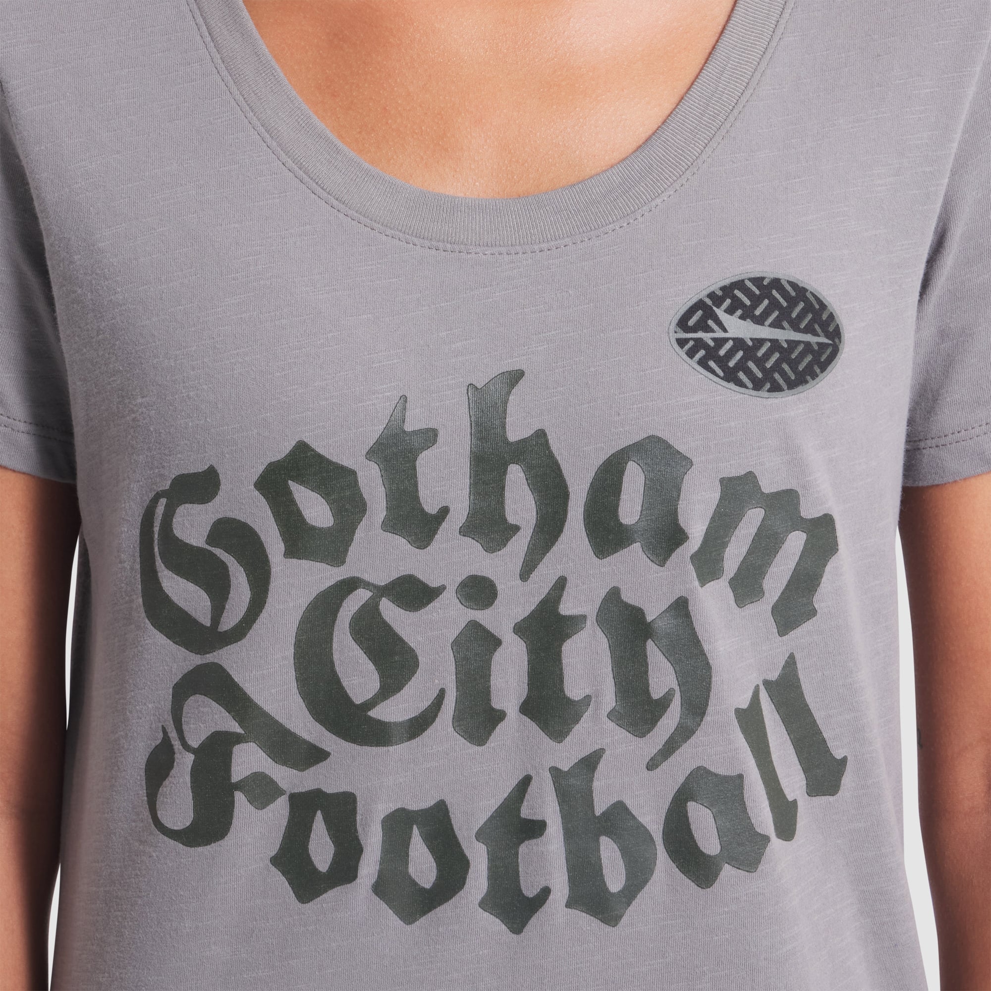 Women's Nike Gray New York Jets Rivalries Collection Slub Dri-FIT T-Shirt