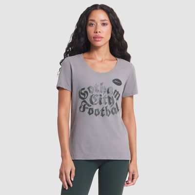  New York Jets Nike Women's Rivalries Collection Slub Dri-FIT T-Shirt - Gray