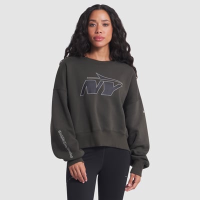  New York Jets Nike Women's Rivalries Collection Oversized Phoenix Fleece Sweatshirt - Green