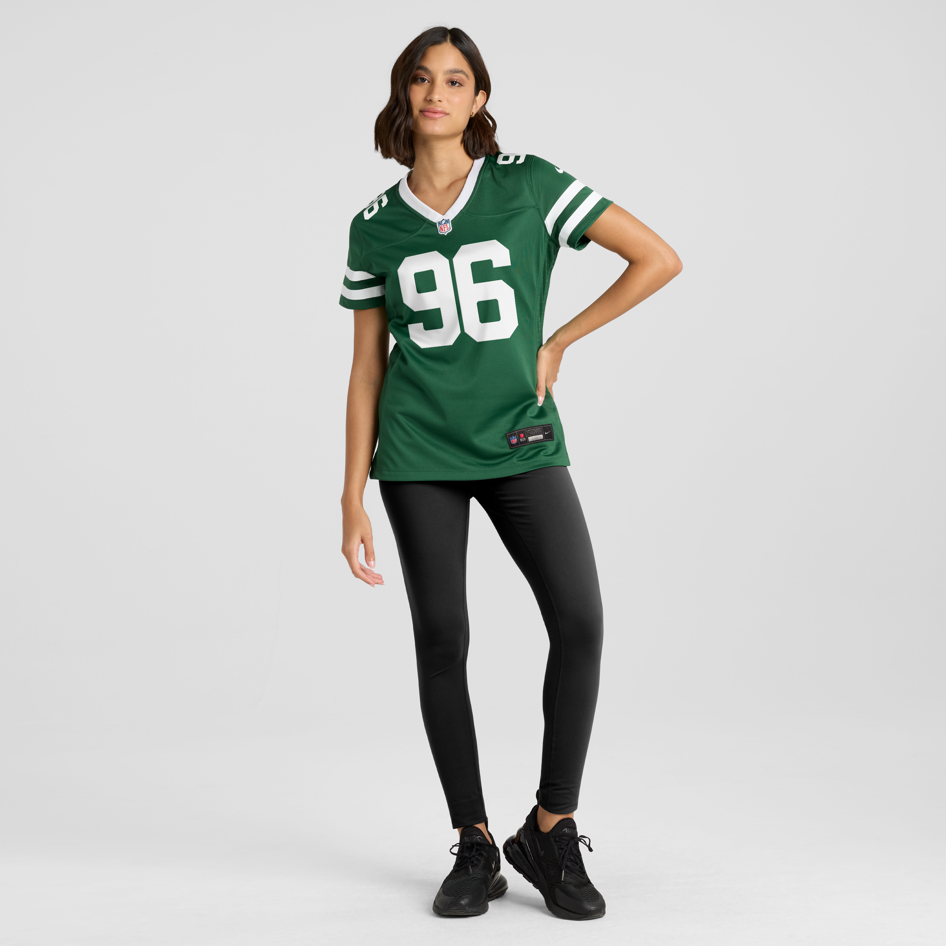 Maillot de match Nike Jack Heflin Legacy Green pour femme, New York Jets
