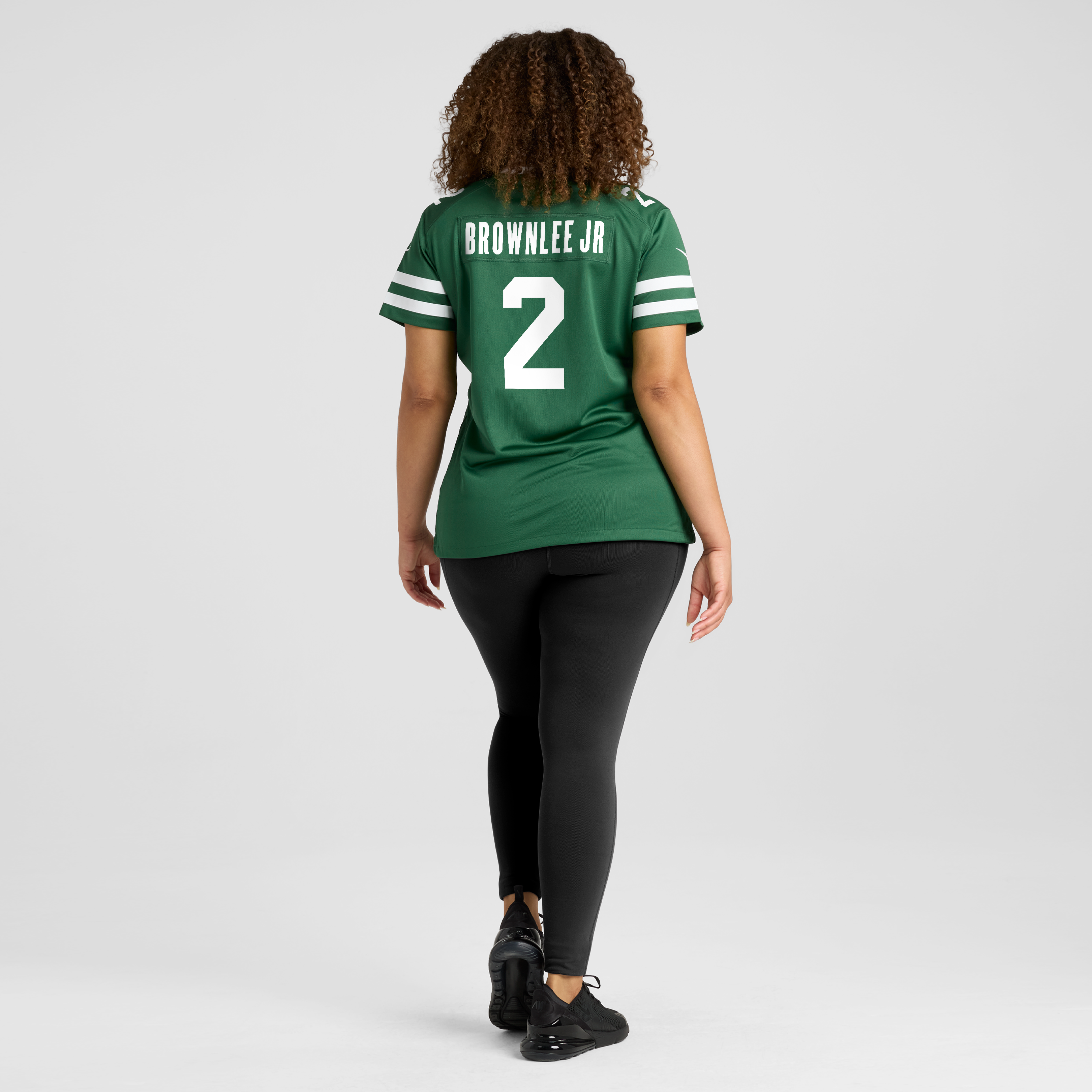 Maillot de match Nike Jarvis Brownlee Jr. Legacy vert pour femme, New York Jets