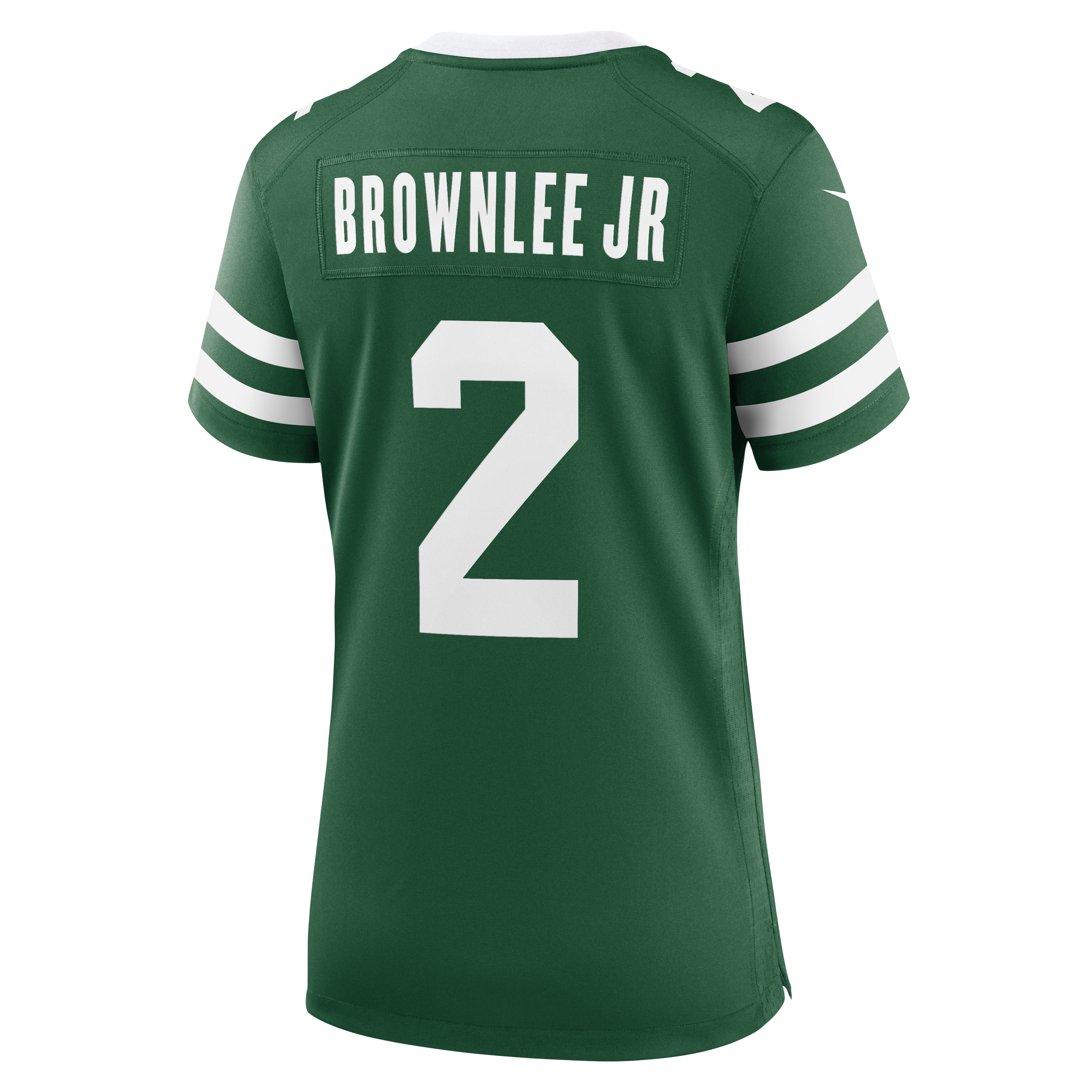 Maillot de match Nike Jarvis Brownlee Jr. Legacy vert pour femme, New York Jets