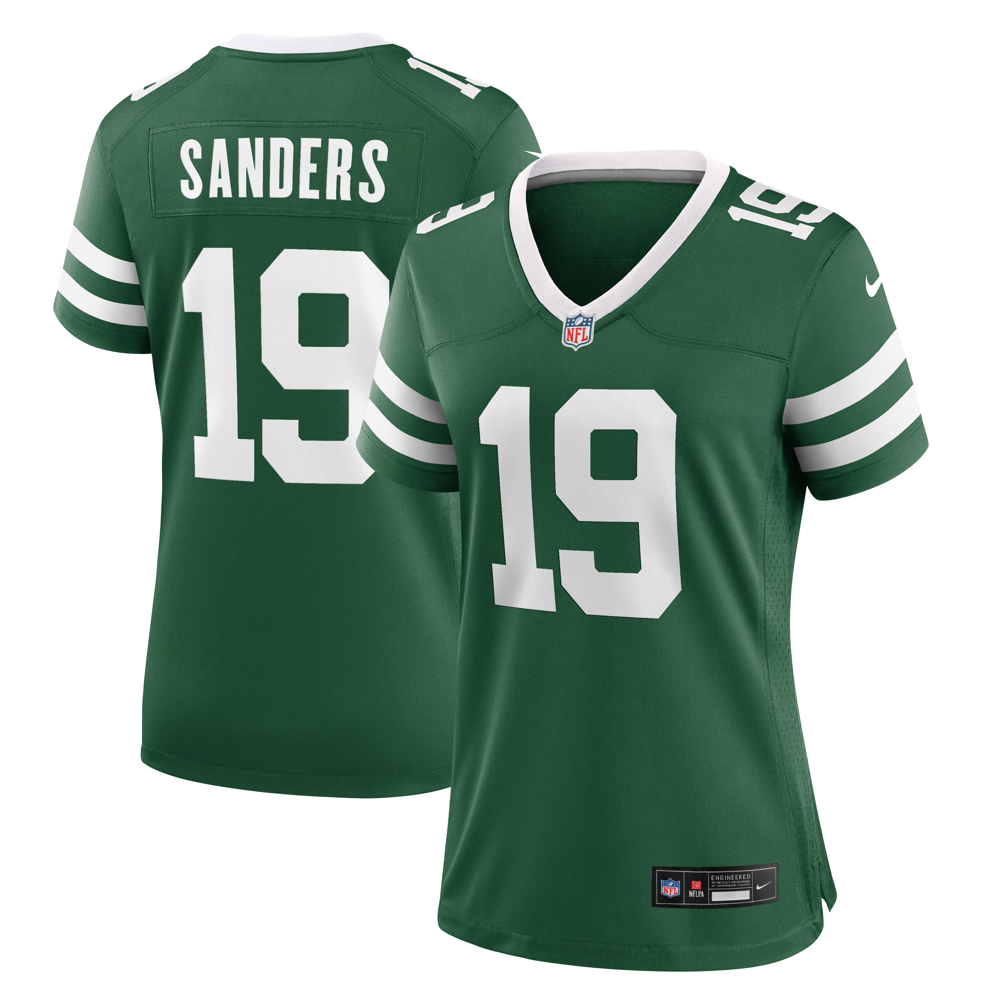 Maillot de match Nike Jason Sanders Legacy Green pour femme, New York Jets
