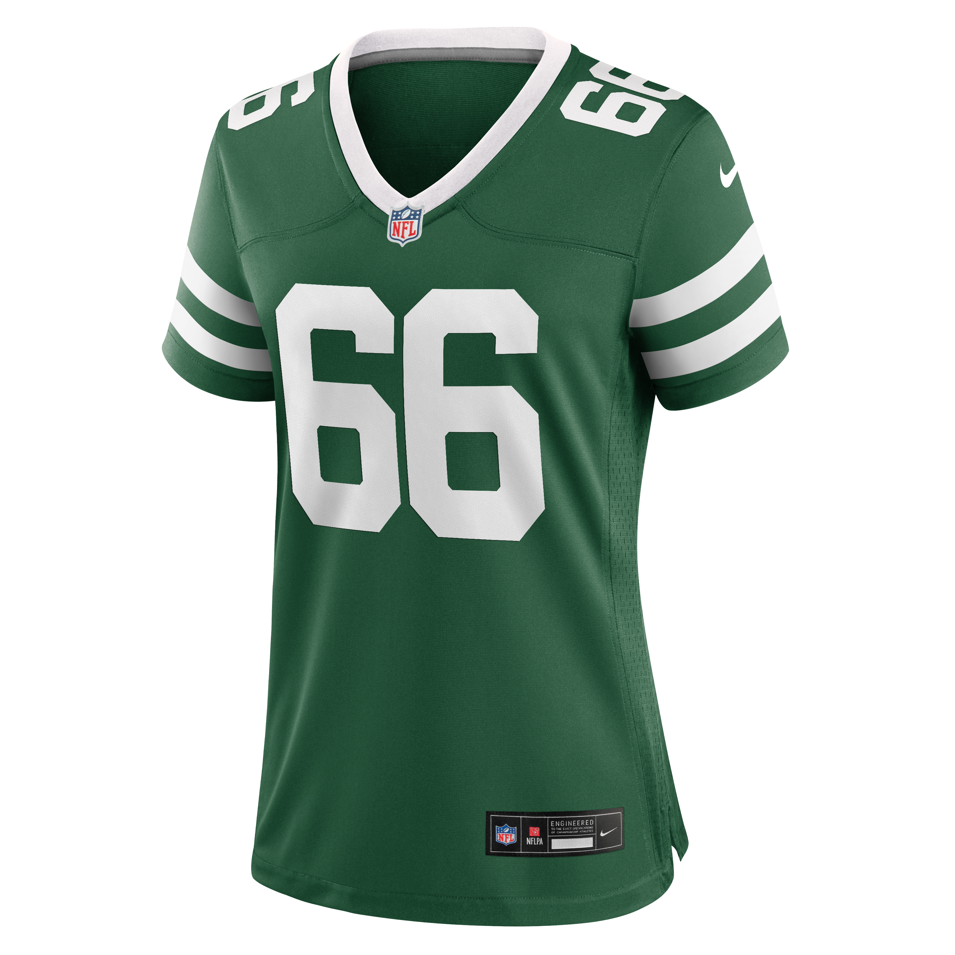 Maillot de match Nike Joe Tippmann vert pour femme, équipe des Jets New York