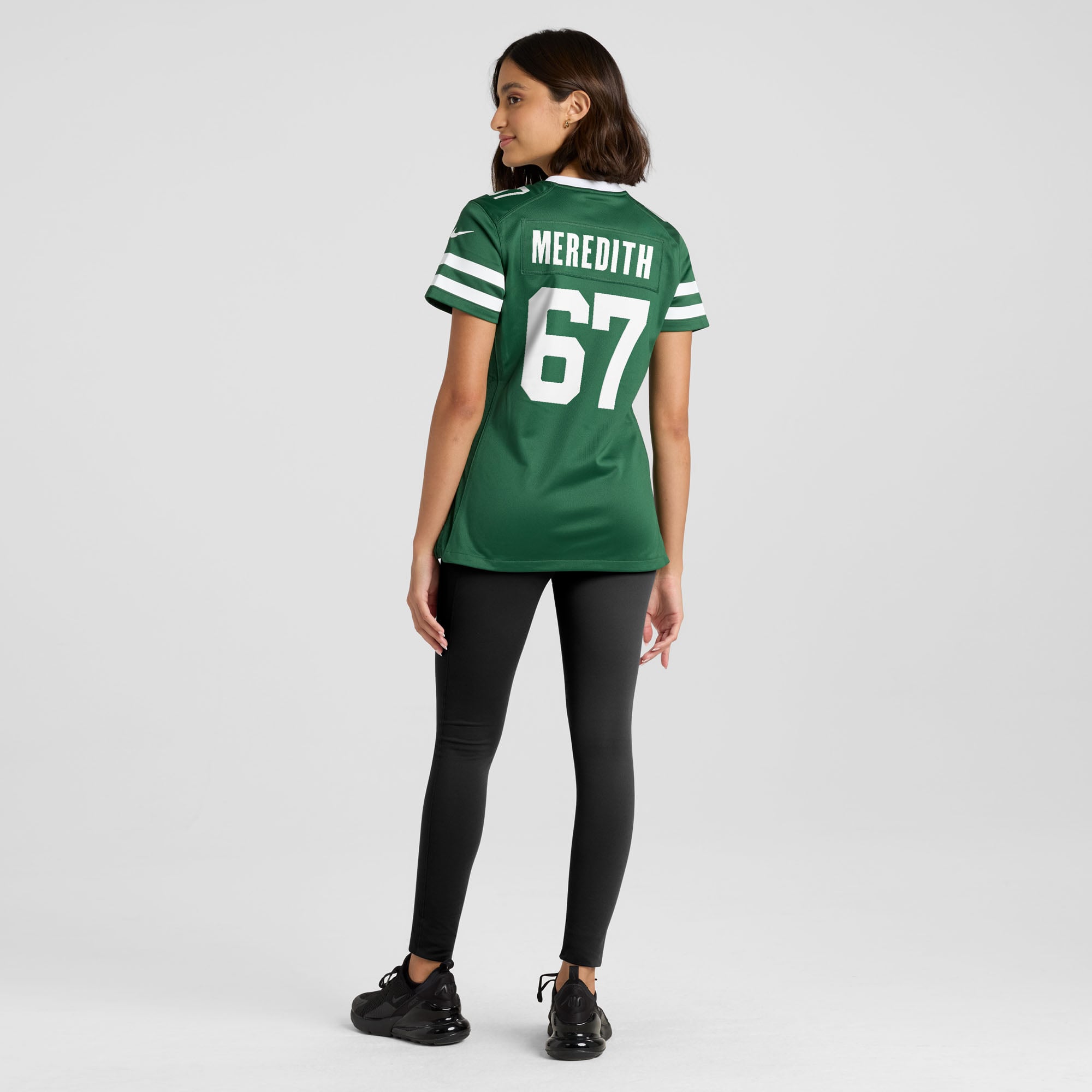 Maillot de match Nike Jordan Meredith Legacy vert pour femme, New York Jets