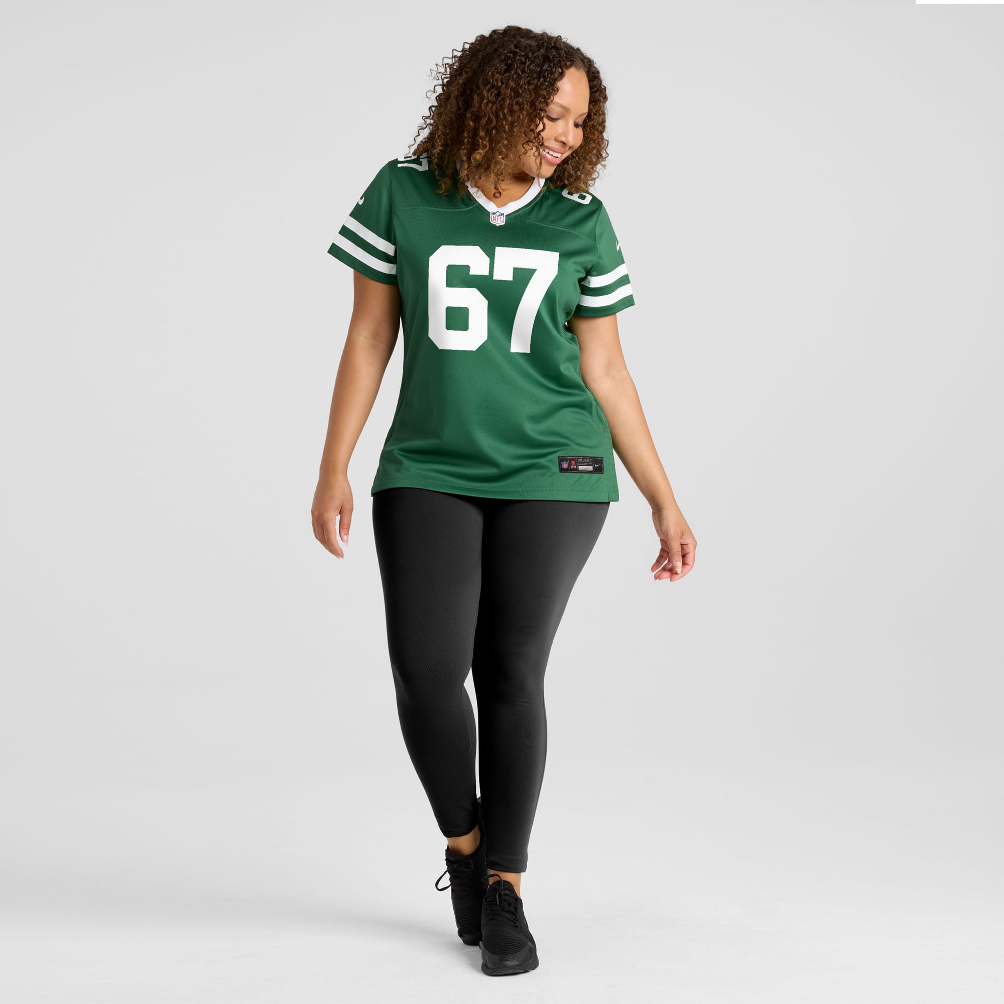 Maillot de match Nike Jordan Meredith Legacy vert pour femme, New York Jets