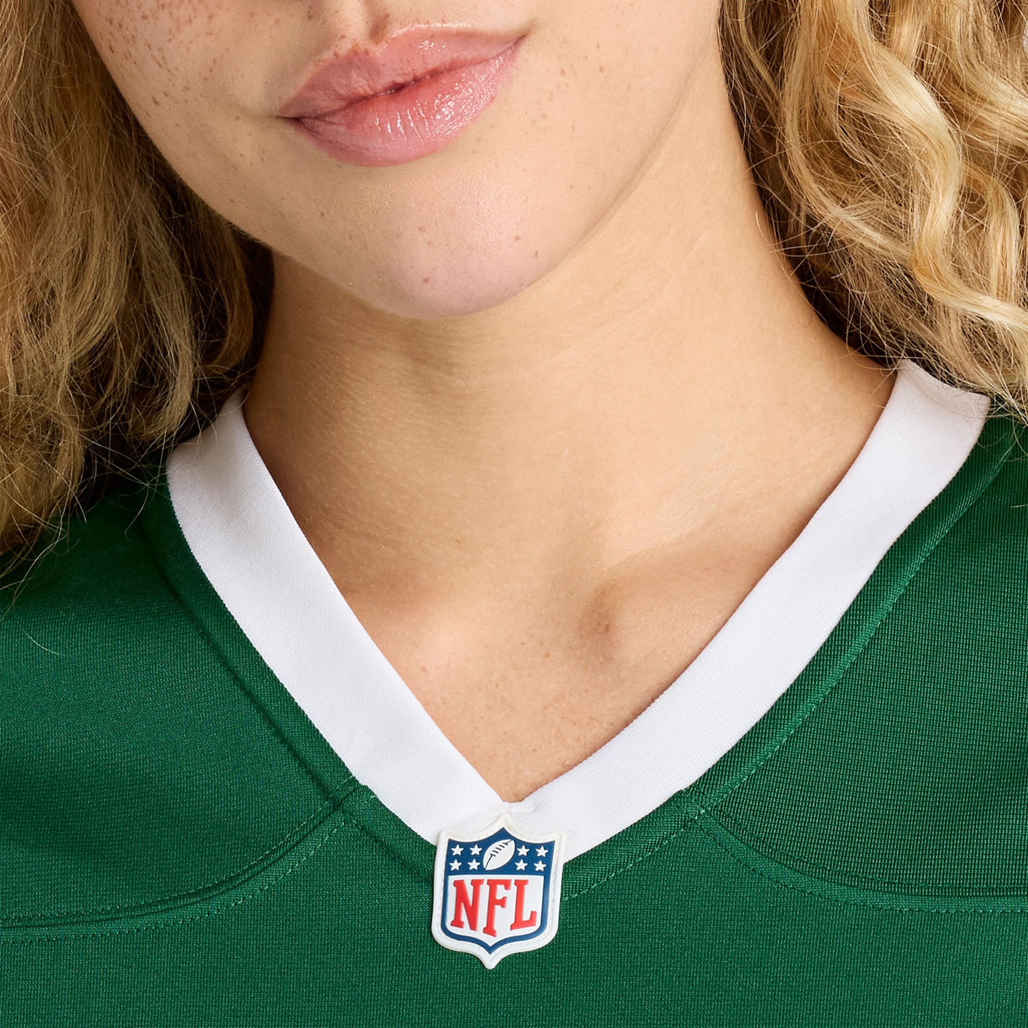 Maillot de match Nike Jordan Meredith Legacy vert pour femme, New York Jets