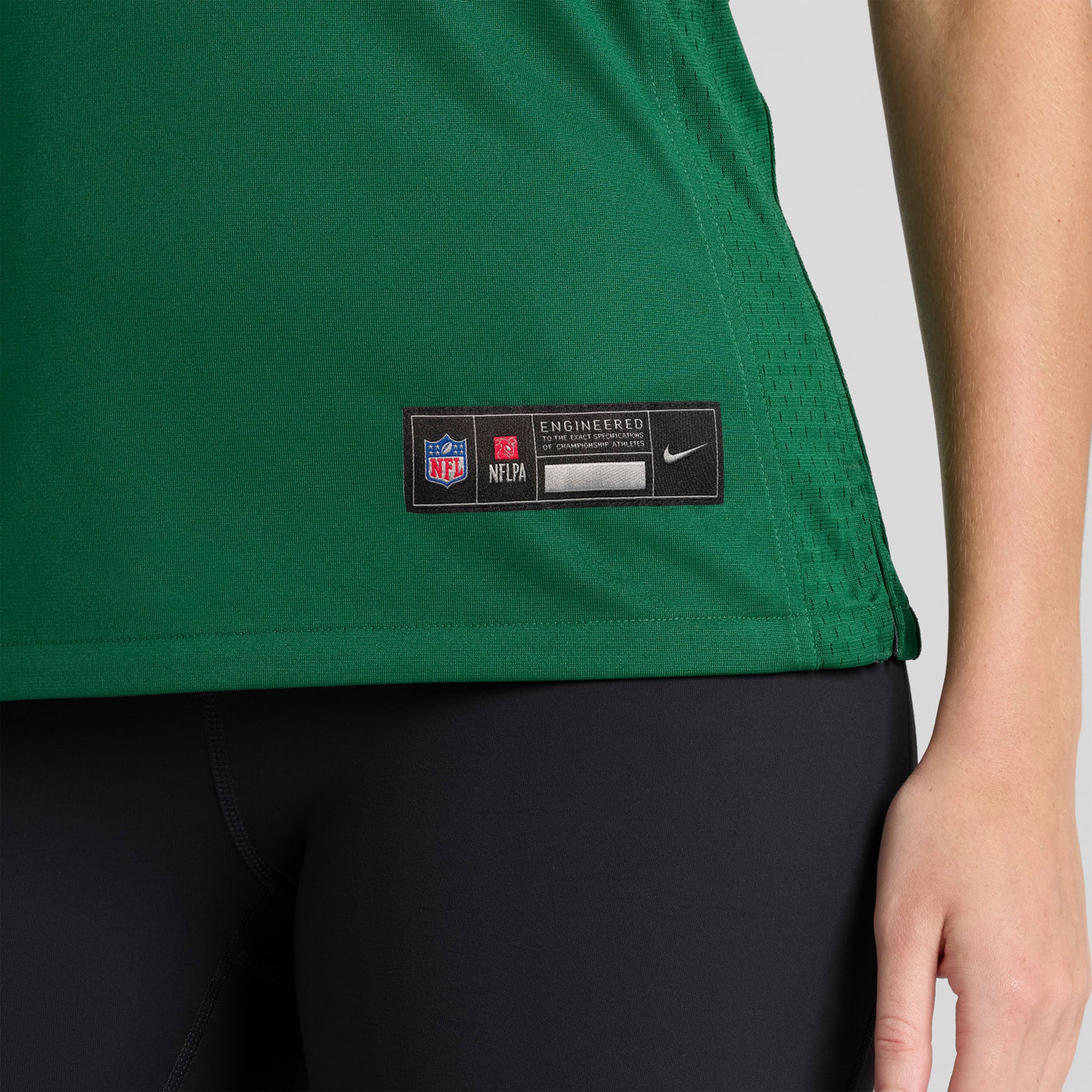 Maillot de match Nike Jordan Meredith Legacy vert pour femme, New York Jets