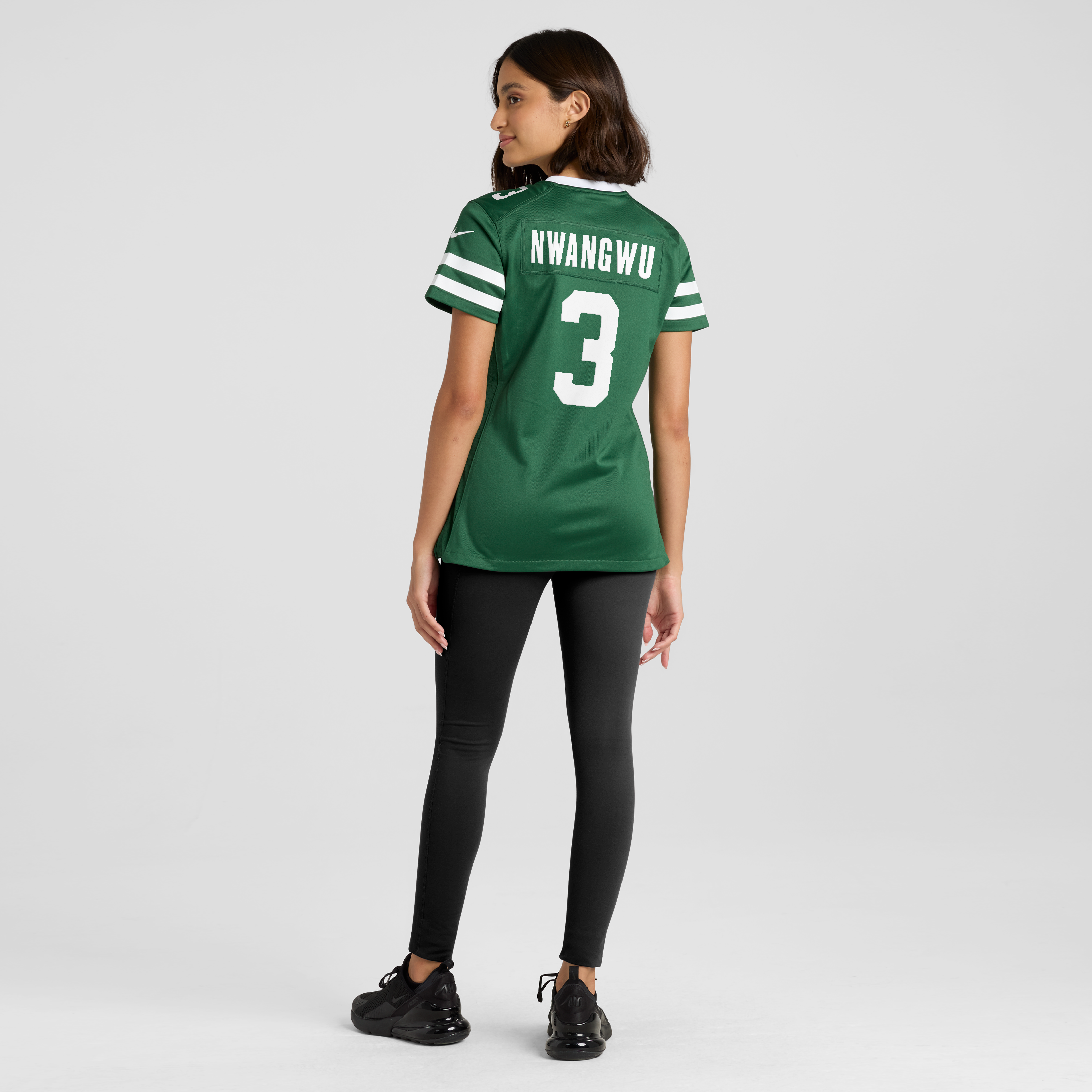 Women's Nike Kene Nwangwu Legacy Green New York Jets Team Game Jersey