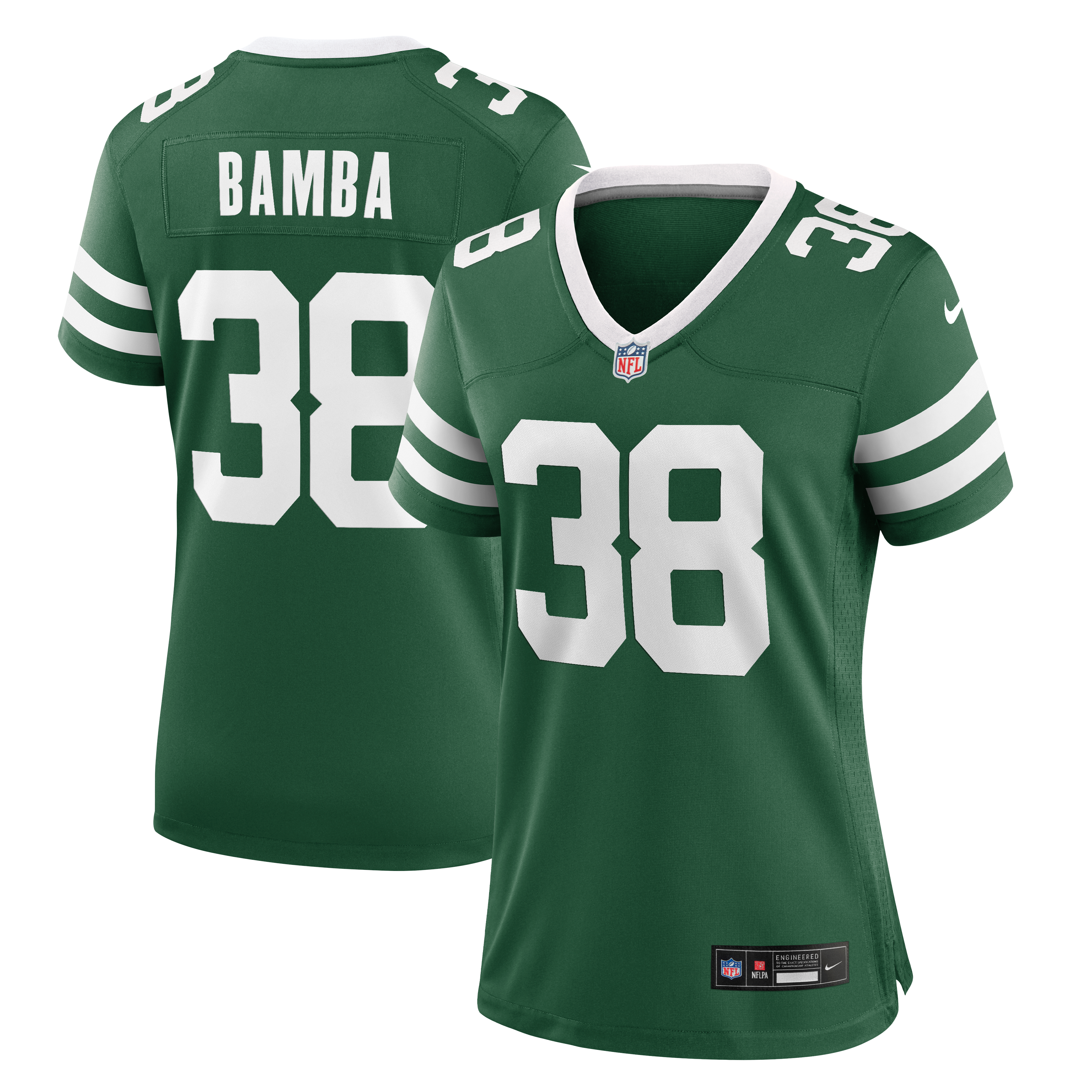Women's Nike Mory Bamba Legacy Green New York Jets Team Game Jersey