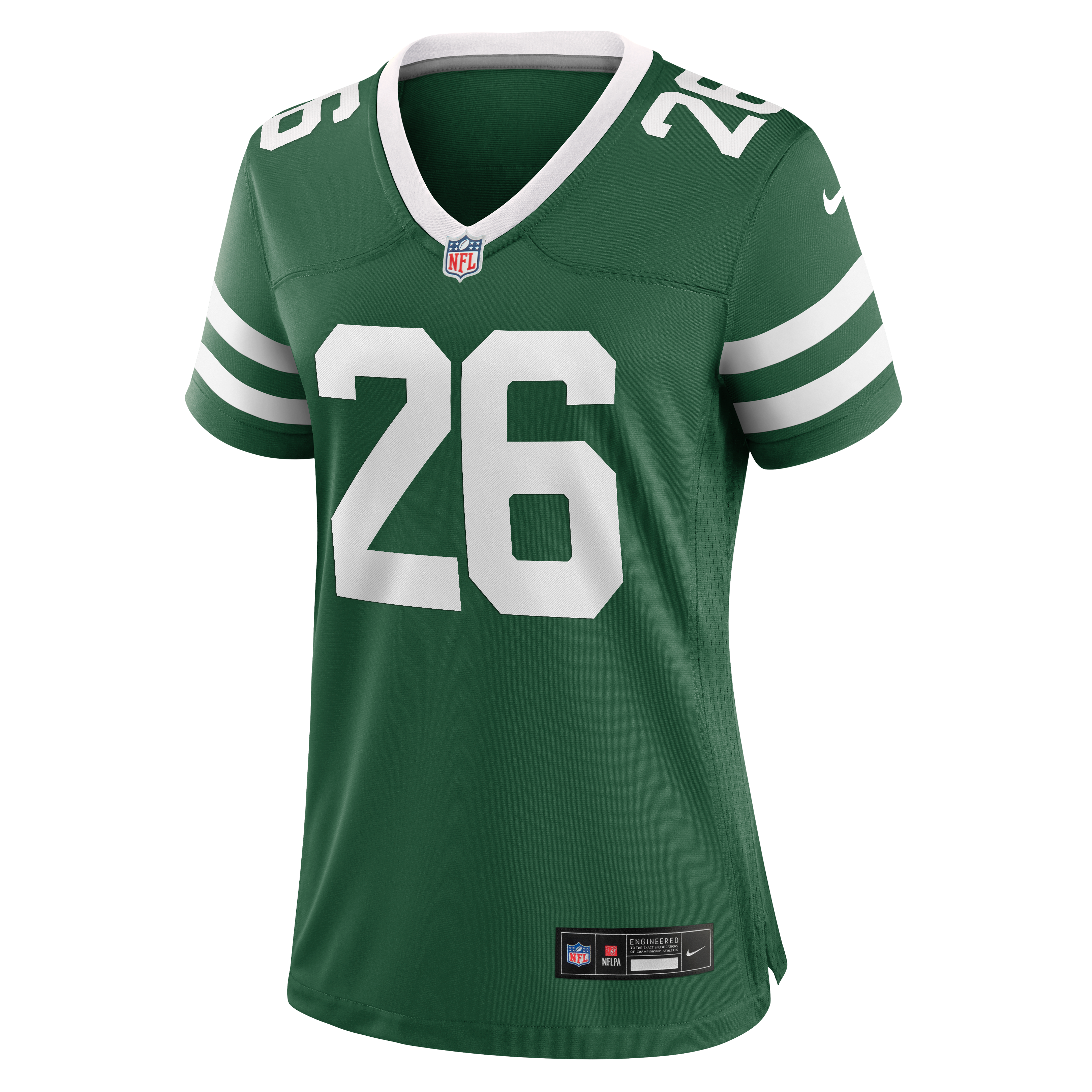 Maillot de match Nike Nahshon Wright Legacy Green pour femme, New York Jets