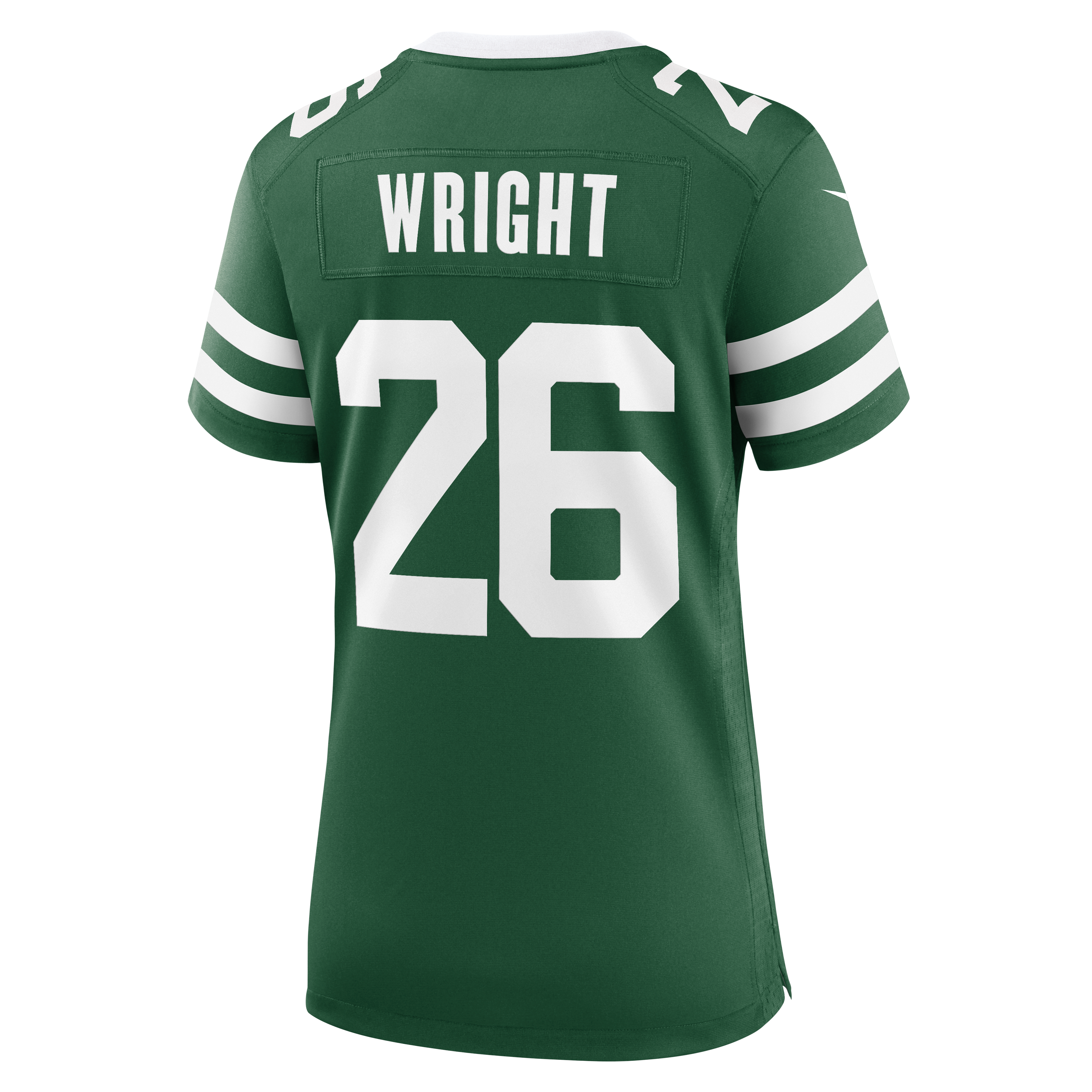 Maillot de match Nike Nahshon Wright Legacy Green pour femme, New York Jets