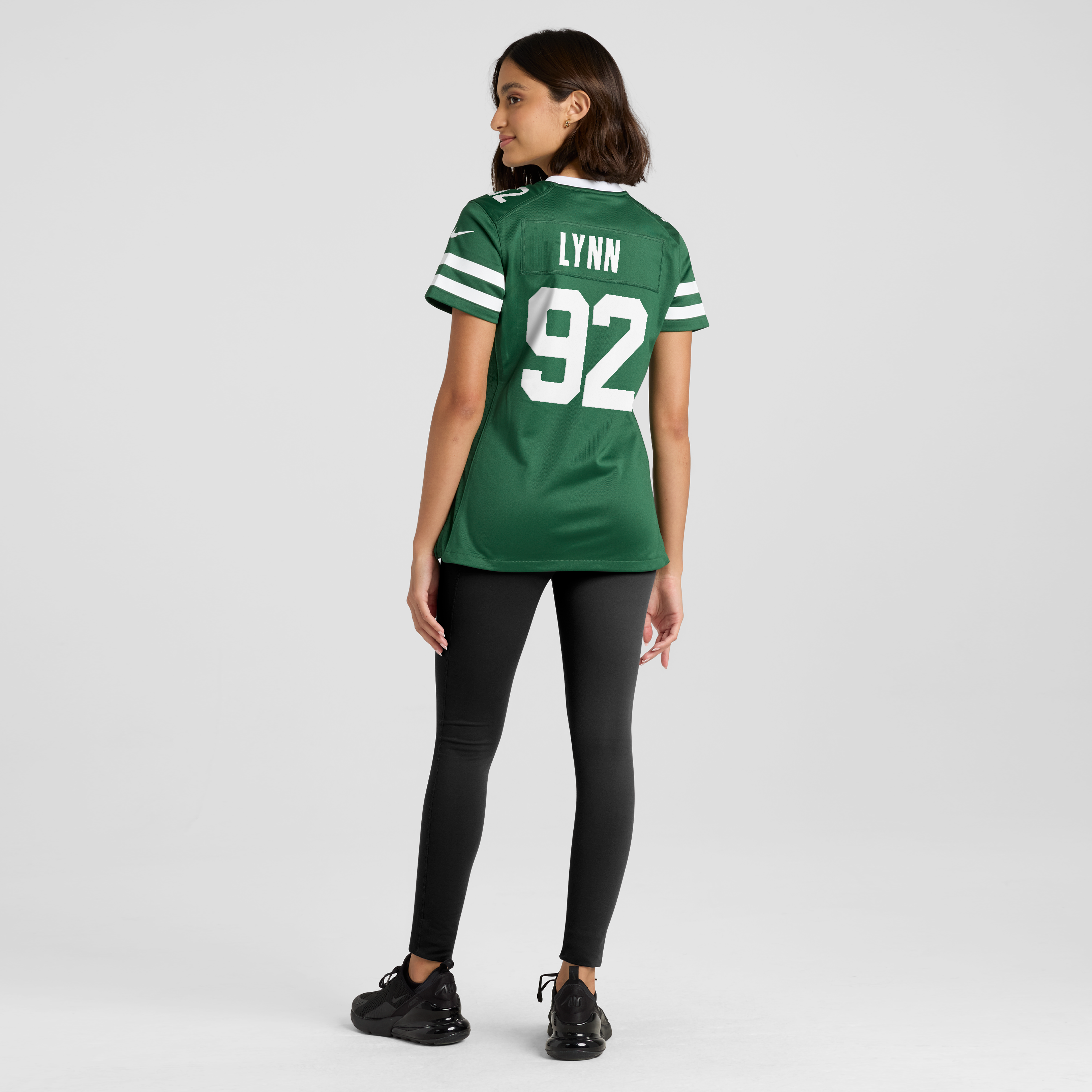 Maillot de match Nike Legacy vert pour femme, Nate Lynn, New York Jets