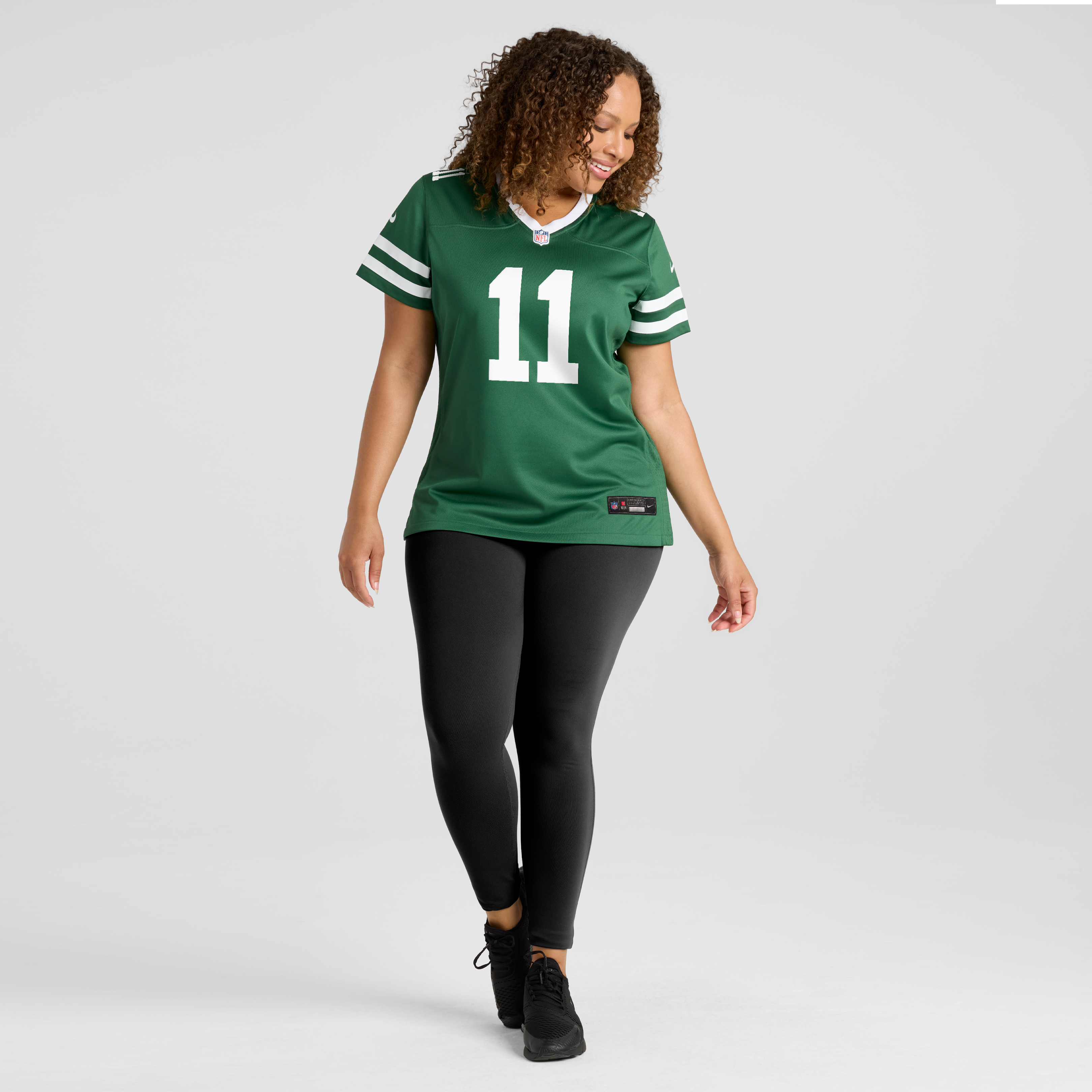 Maillot de match Nike Omar Cooper Jr. Legacy vert pour femme, New York Jets