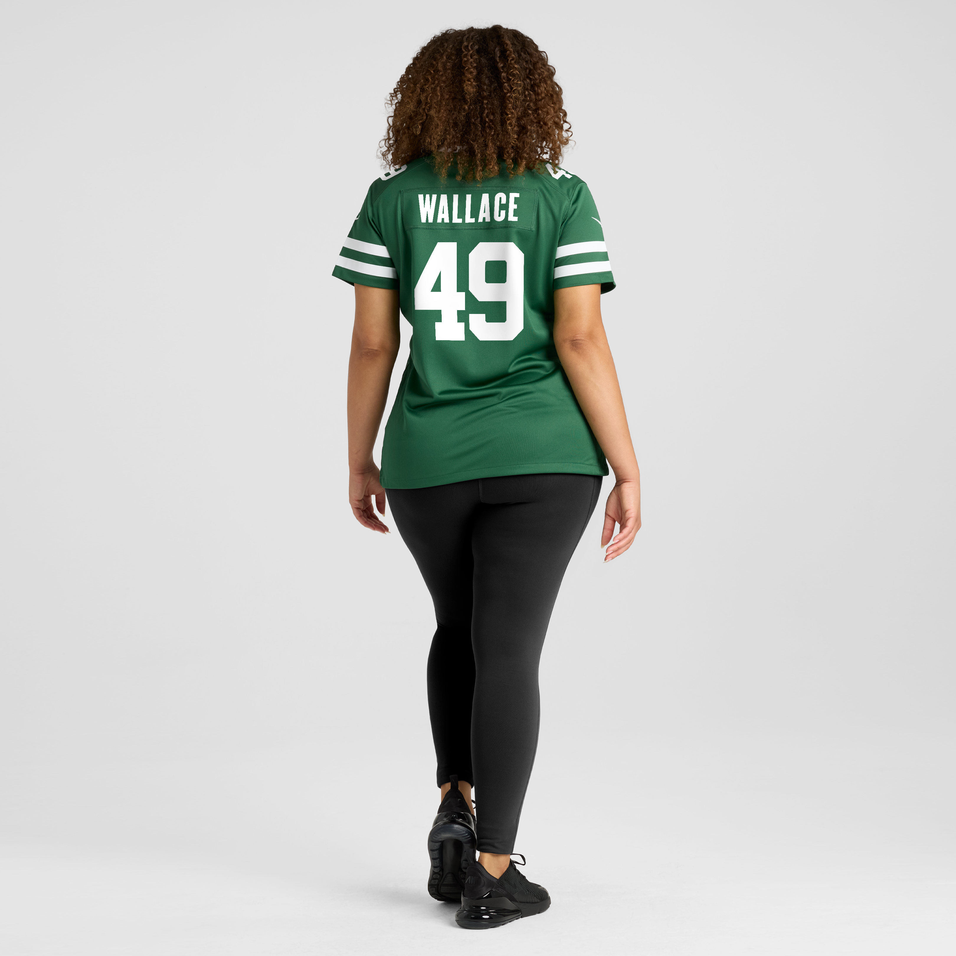 Maillot de match Nike Trevin Wallace Legacy Green pour femme, New York Jets