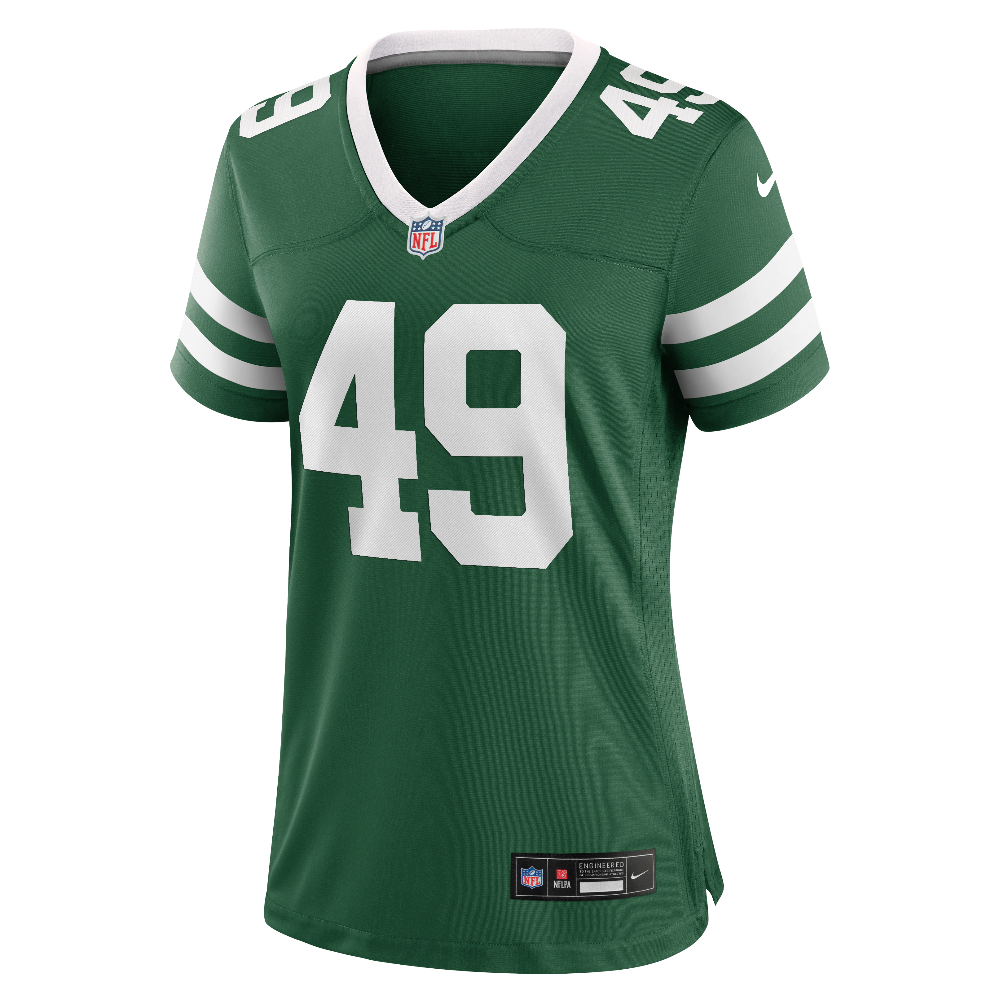 Maillot de match Nike Trevin Wallace Legacy Green pour femme, New York Jets