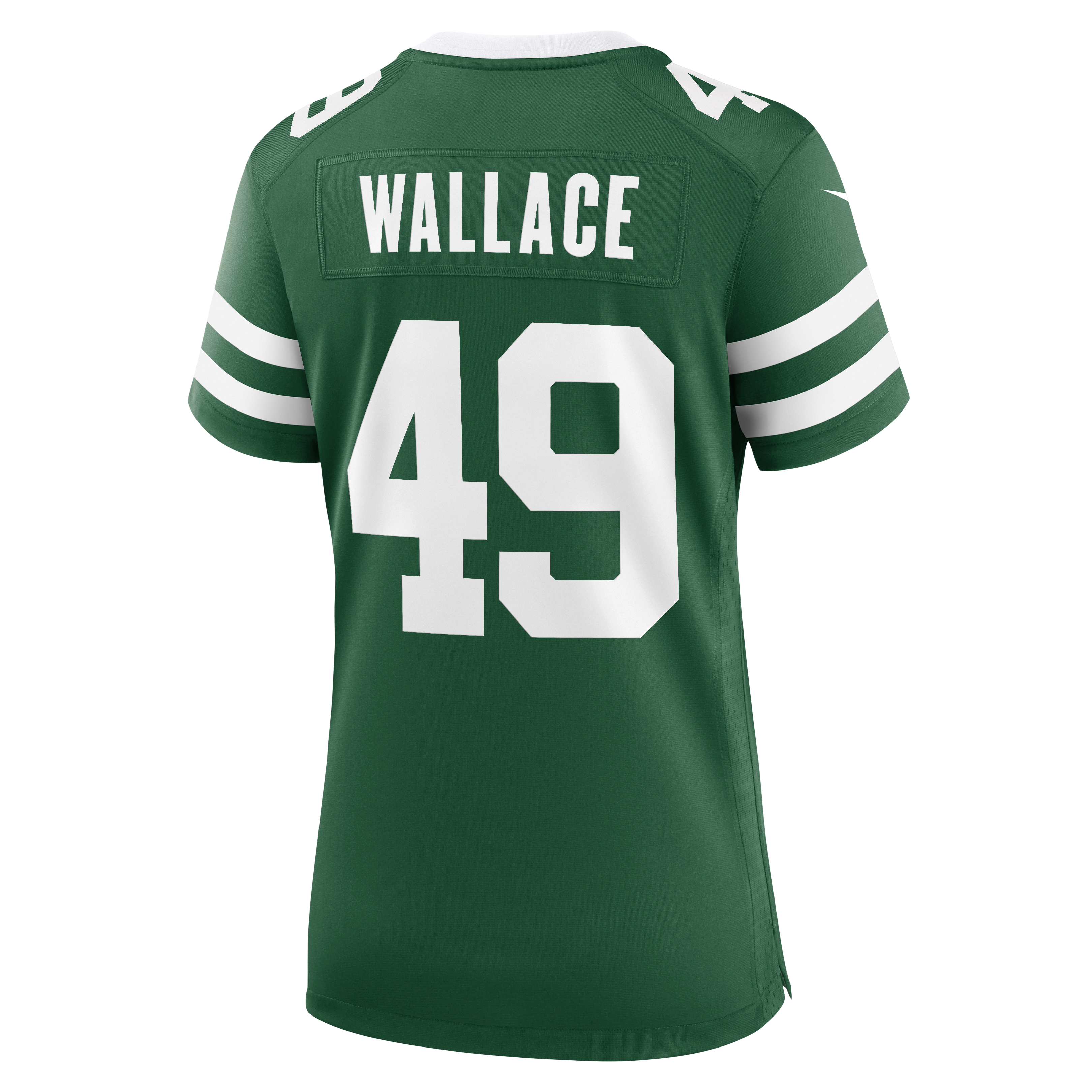 Maillot de match Nike Trevin Wallace Legacy Green pour femme, New York Jets