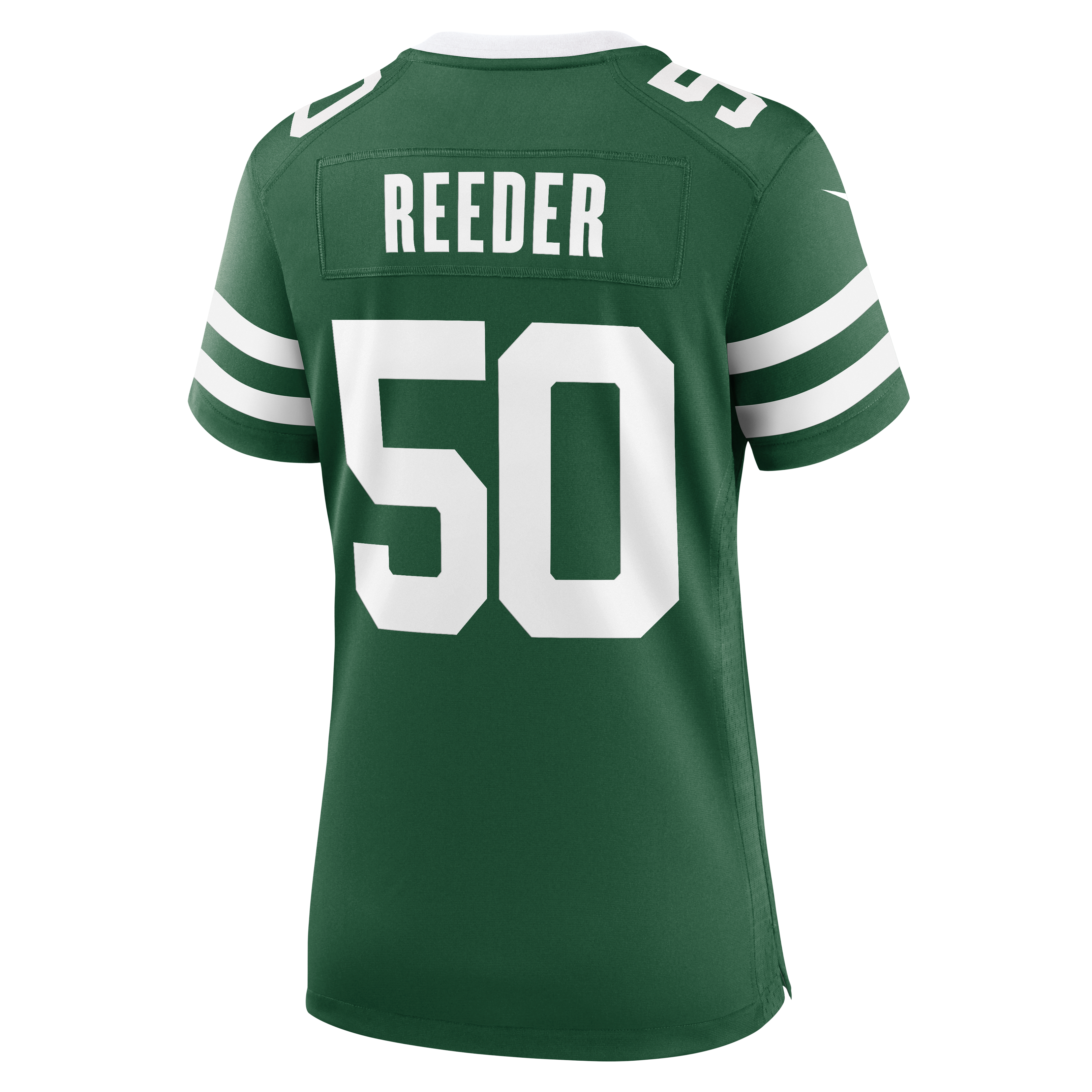 Maillot de match Nike Troy Reeder Legacy Green pour femme, New York Jets