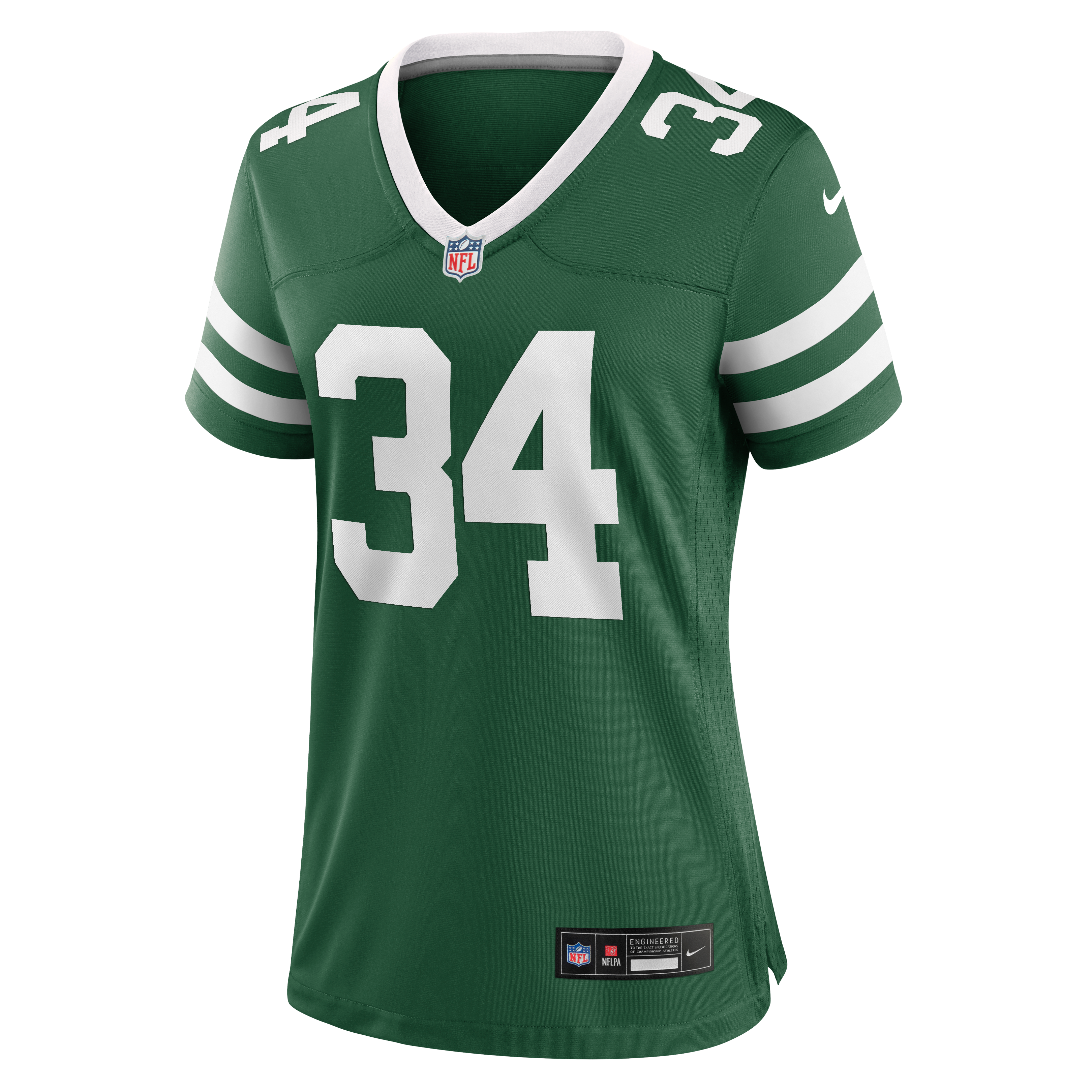 Maillot de match Nike VJ Payne Legacy vert pour femme, New York Jets
