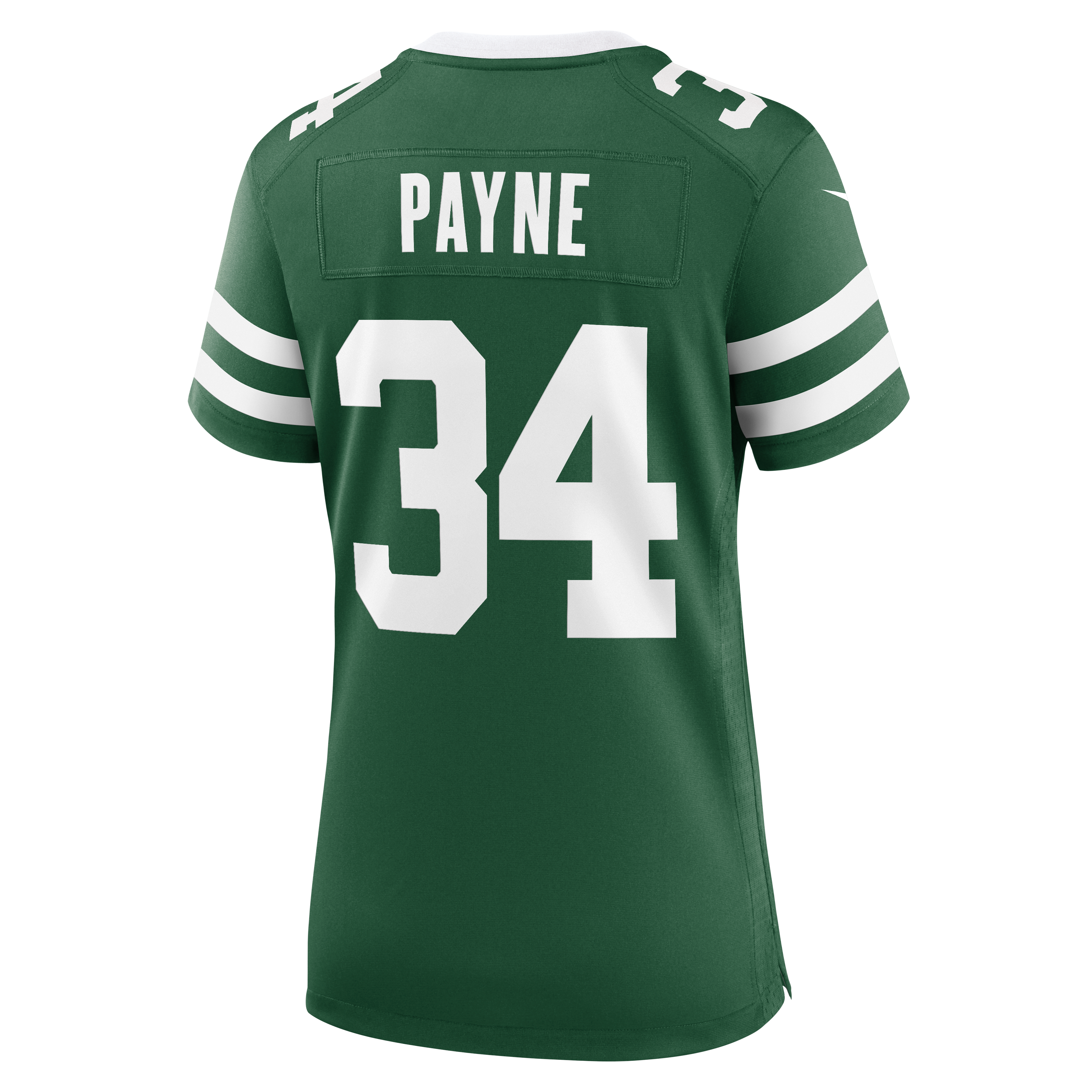 Maillot de match Nike VJ Payne Legacy vert pour femme, New York Jets