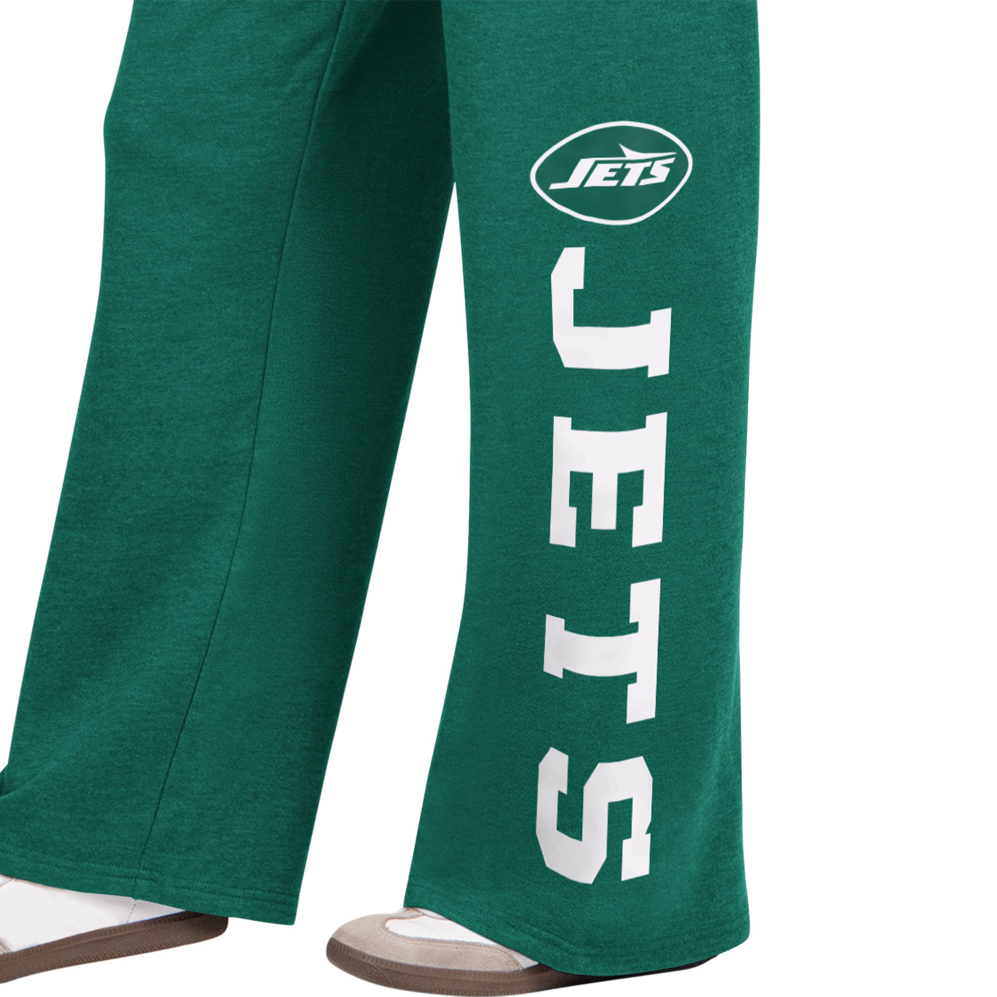 Pantalon de survêtement Starter vert pour femme, modèle New York Jets Field, jambes larges
