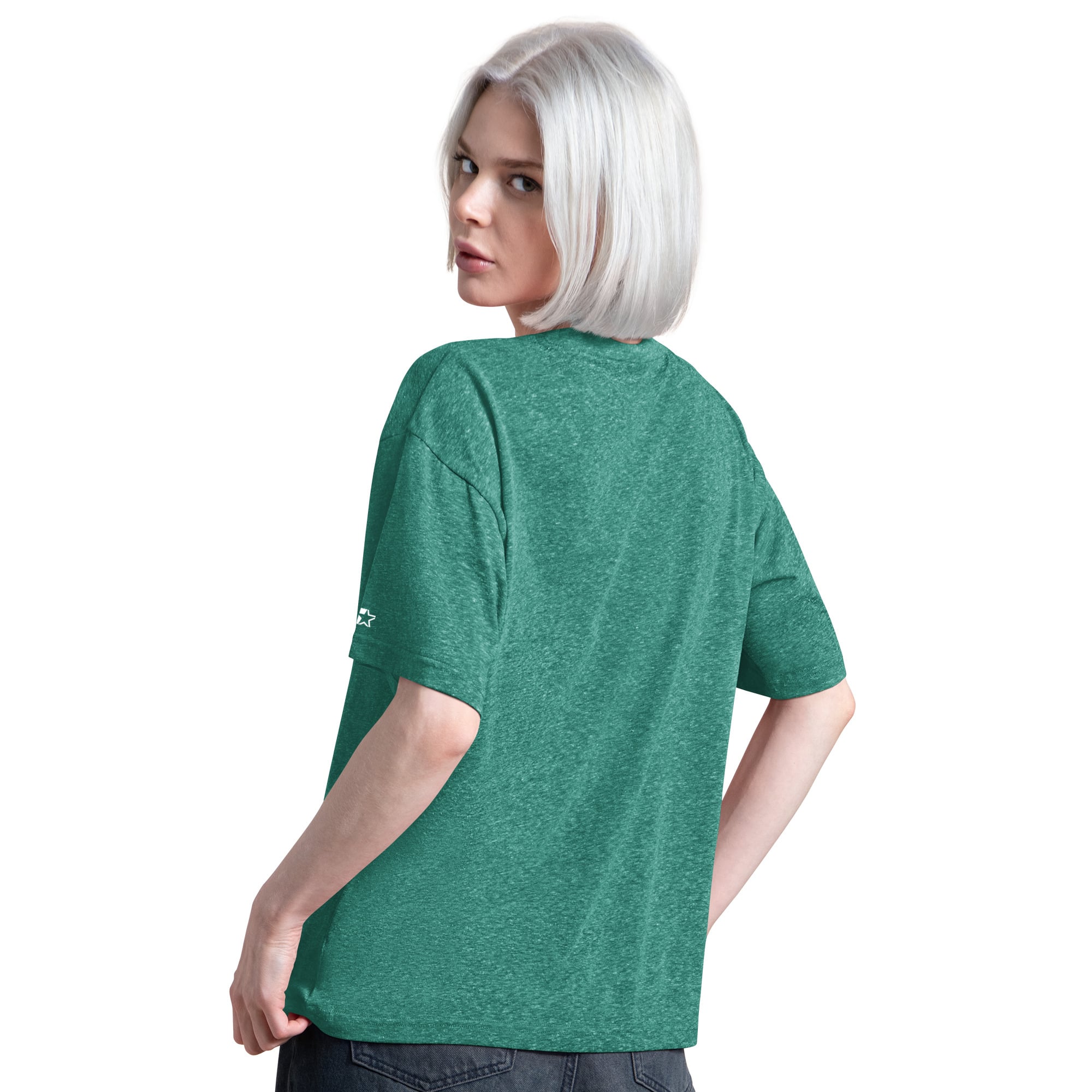 T-shirt Starter Green New York Jets Jump Shot Boyfriend Tri-Blend pour femme