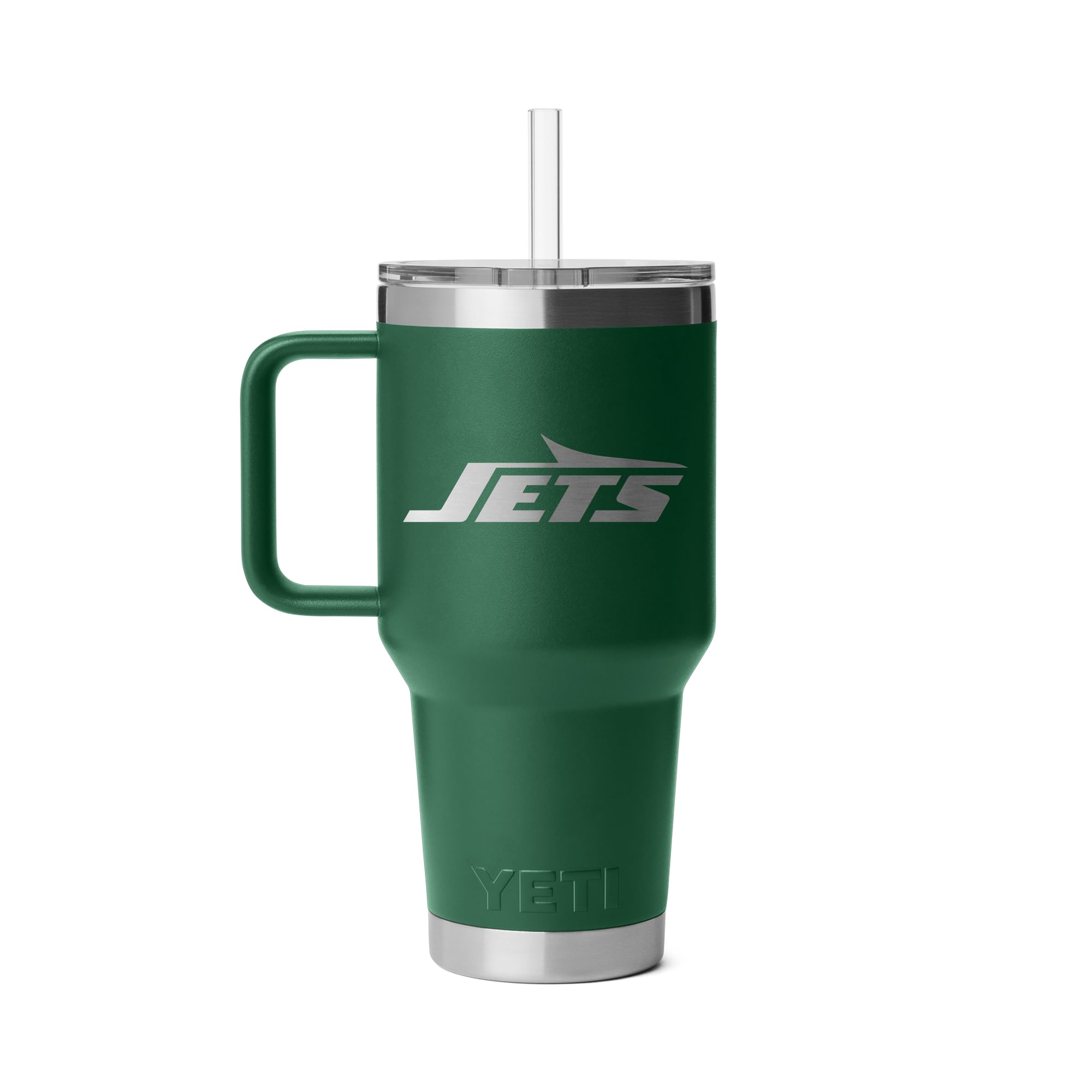 Mug à paille YETI New York Jets Rambler 2.0 de 1 litre (35 oz)